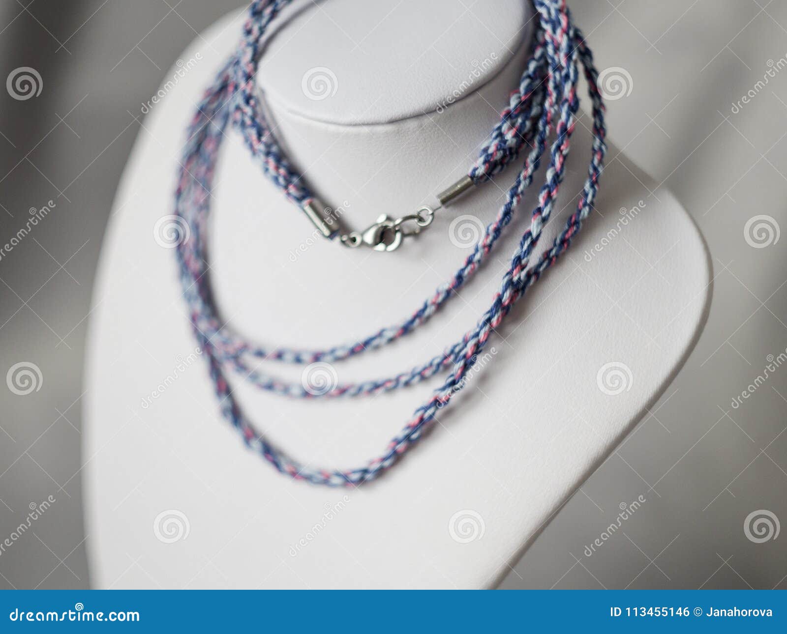 Colorful Twisted Cords Jewelry Stock Photo Image of home, necklace