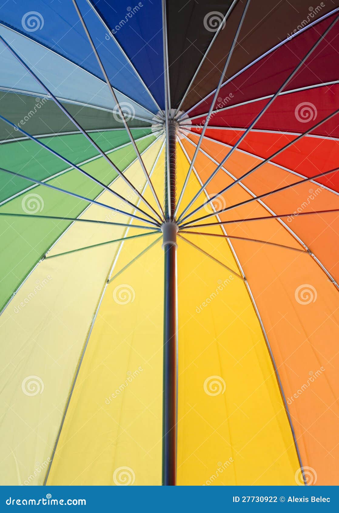 Colorful umbrella closeup stock photo. Image of handle 27730922