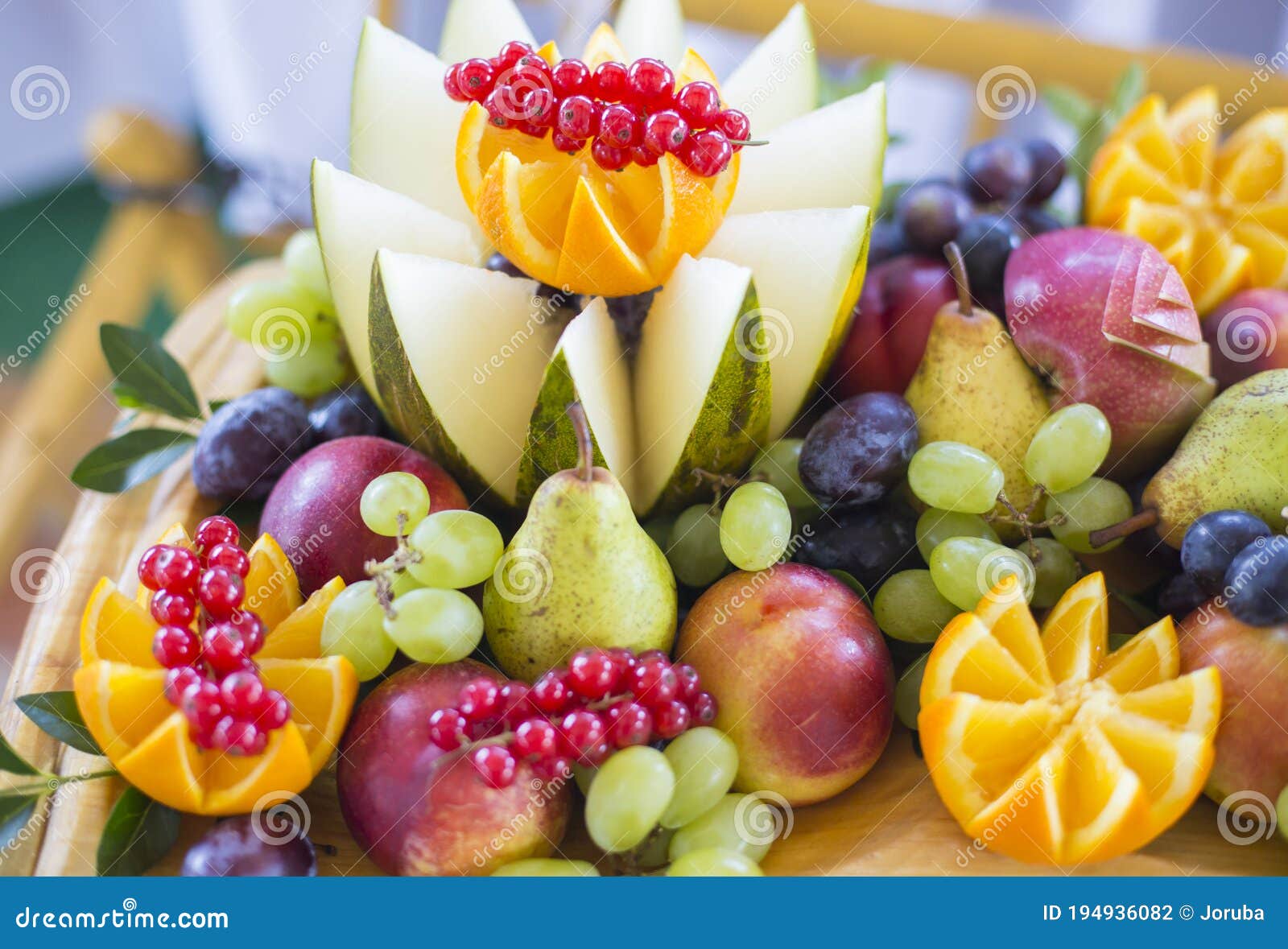 colorful and varios heap of fruits