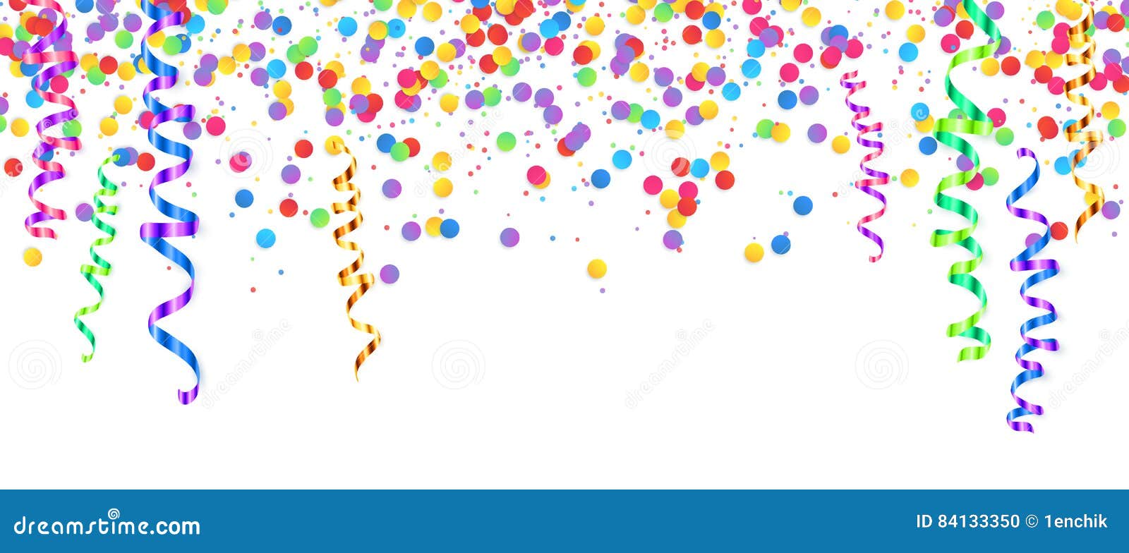 Birthday background with streamer Royalty Free Vector Image