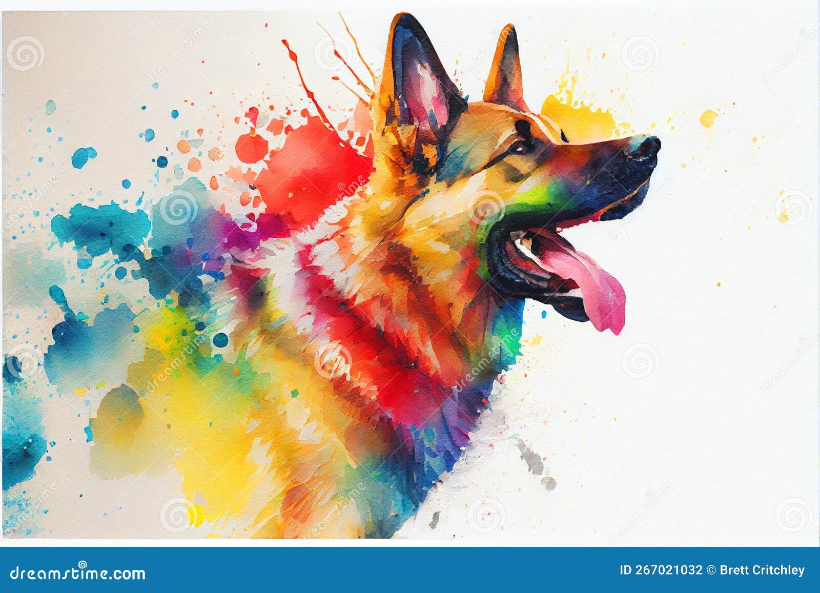 Abstract Pet Dog Diamond Painting Artistic Design Style House
