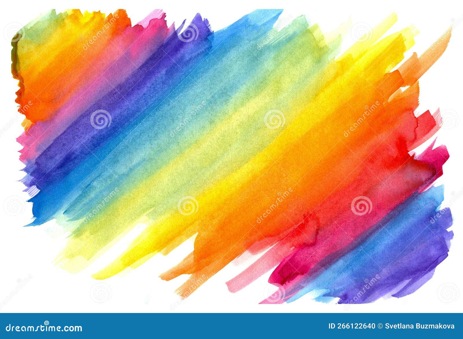 Colorful Watercolor Stripes Flow Smoothly into Each Other and are ...