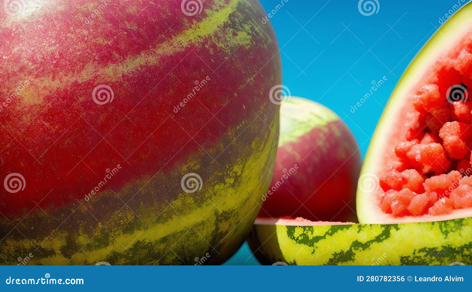 Colorful Watermelon Candy for National Watermelon Day.AI Generated ...