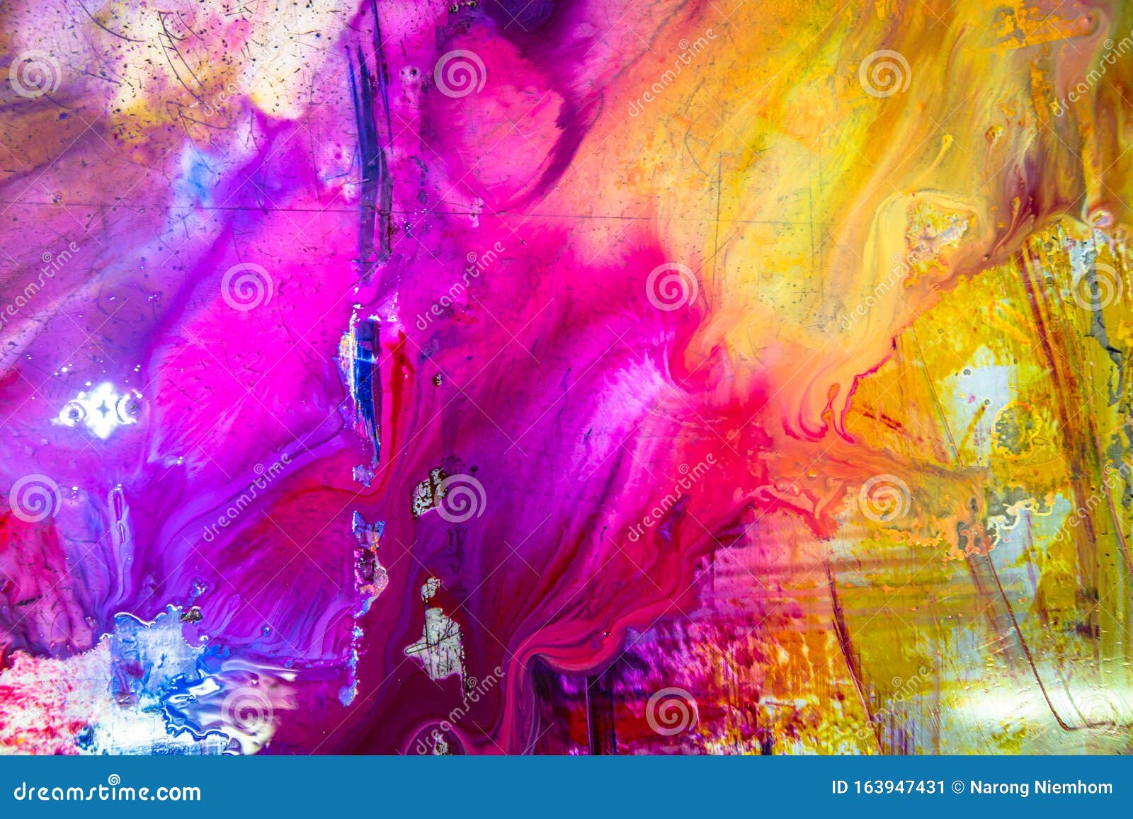 Colorful of Wet Printing Ink Stock Image Image of handmade, offset