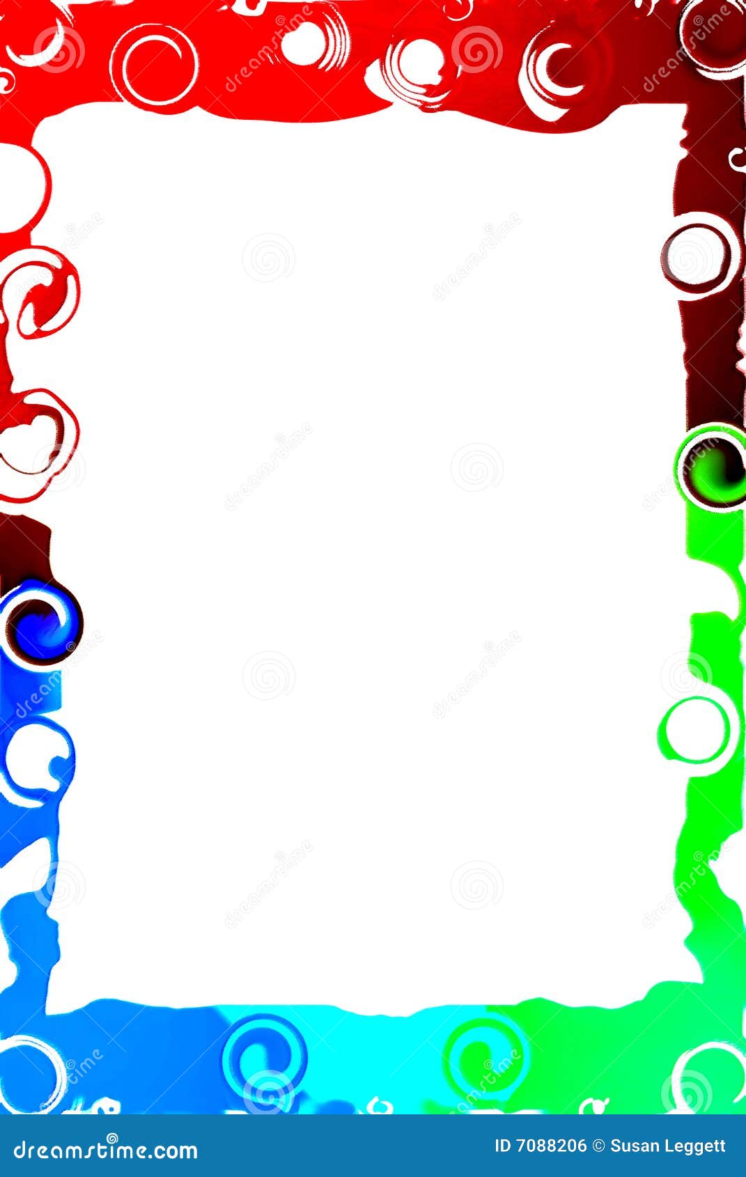 Colorful Whimsical Frame stock illustration. Illustration of blank ...