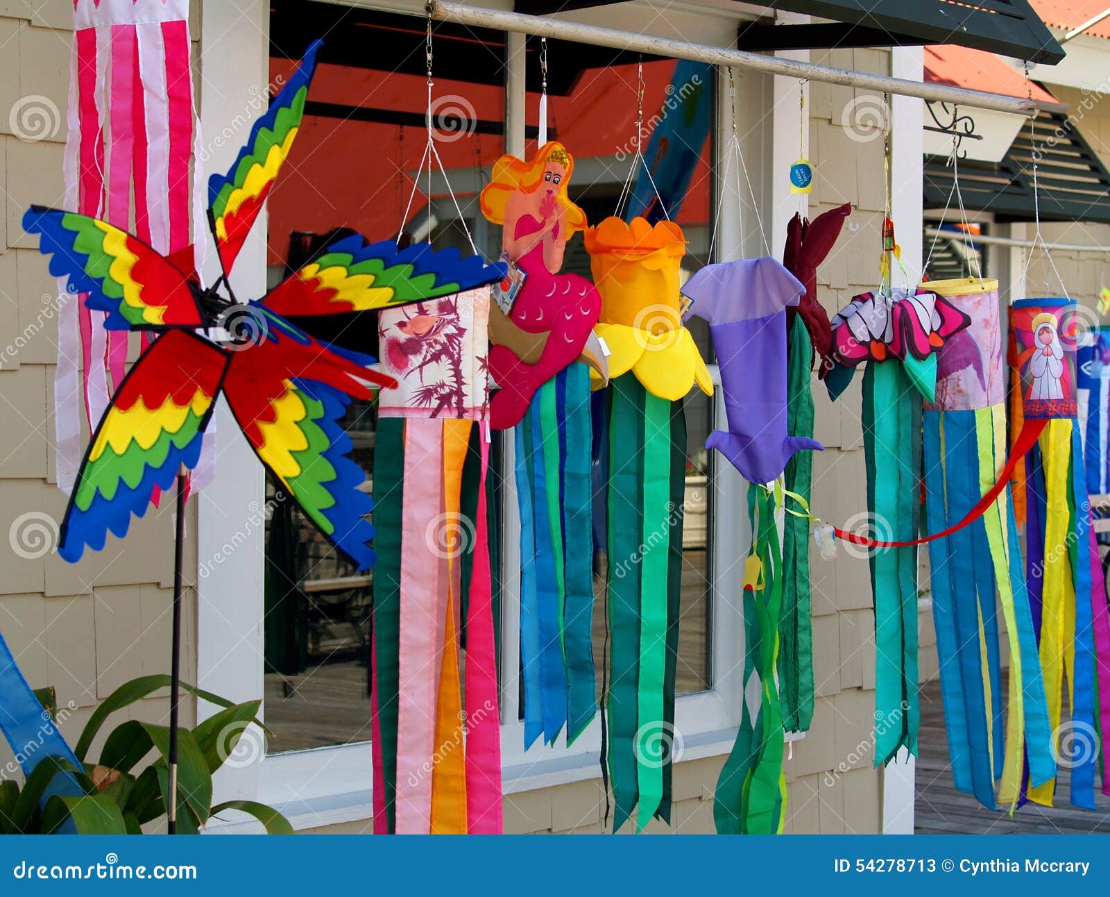 Colorful Wind Socks editorial stock photo. Image of wind 54278713