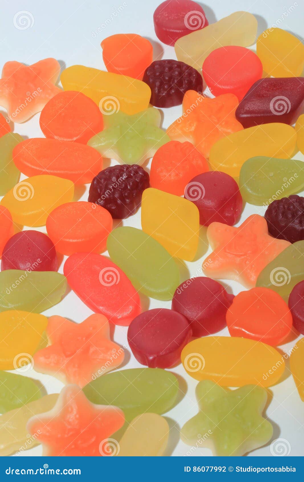 Colorful wine gums stock photo. Image of mixture, square 86077992