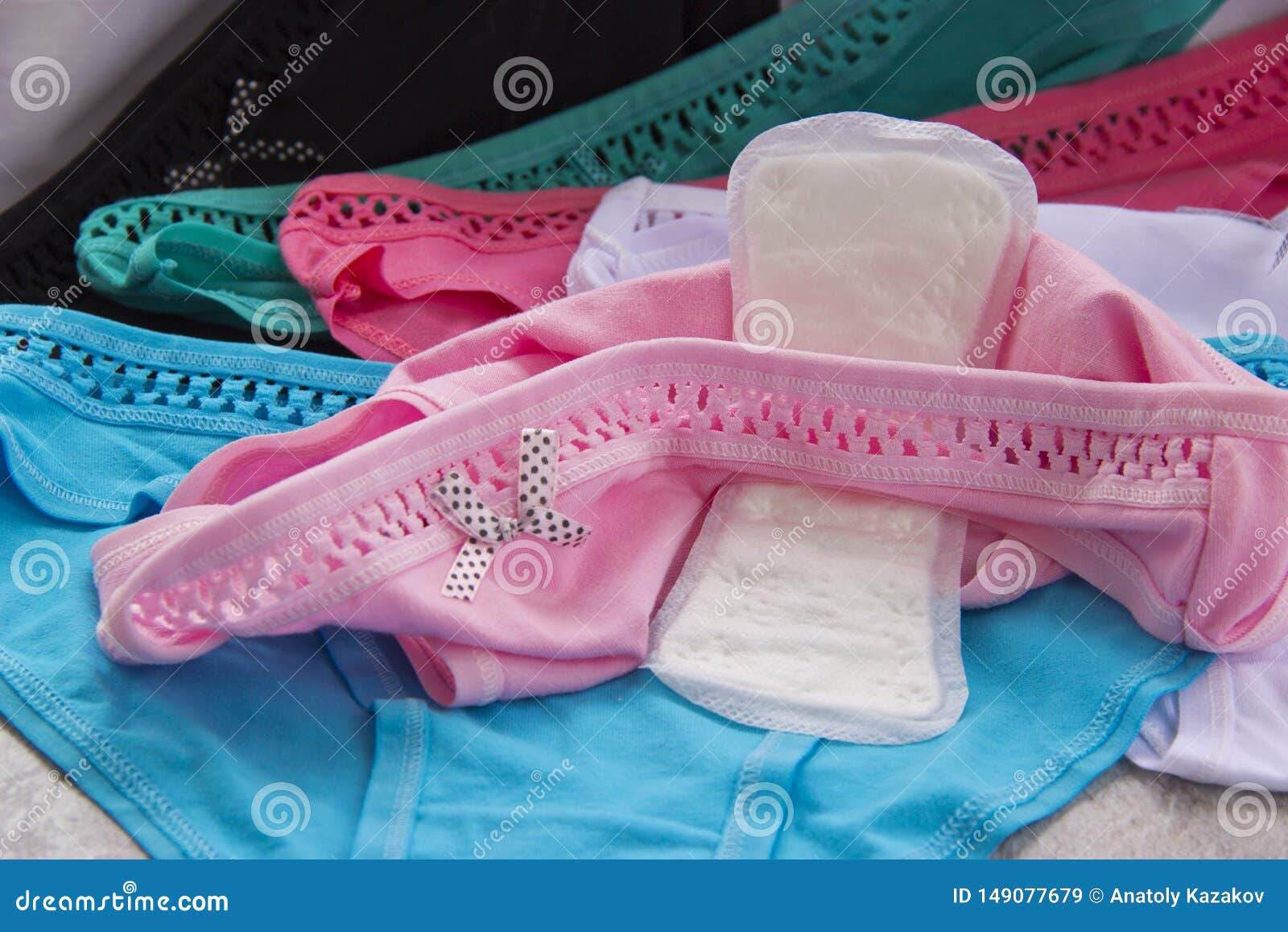 Girls Wearing Sanitary Pads