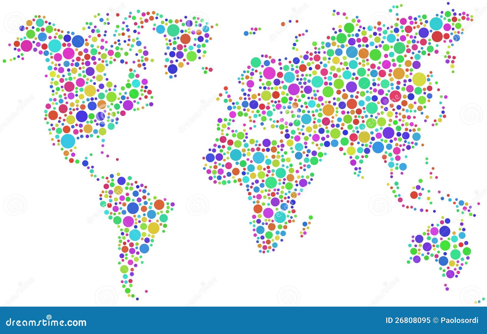 colorful world map