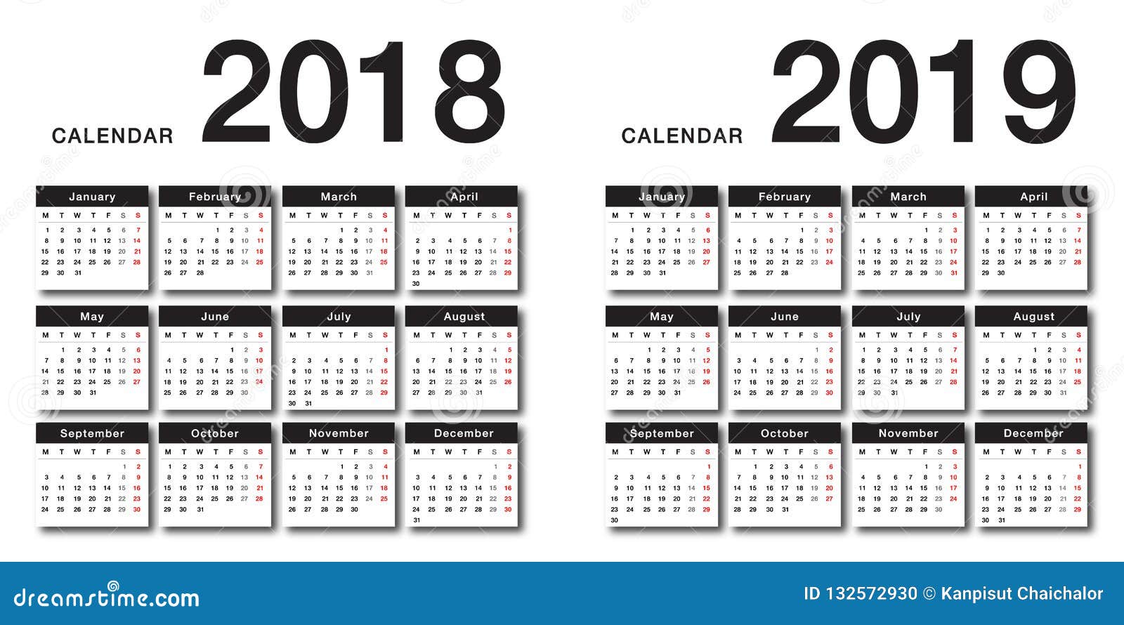 colorful year 2018 and