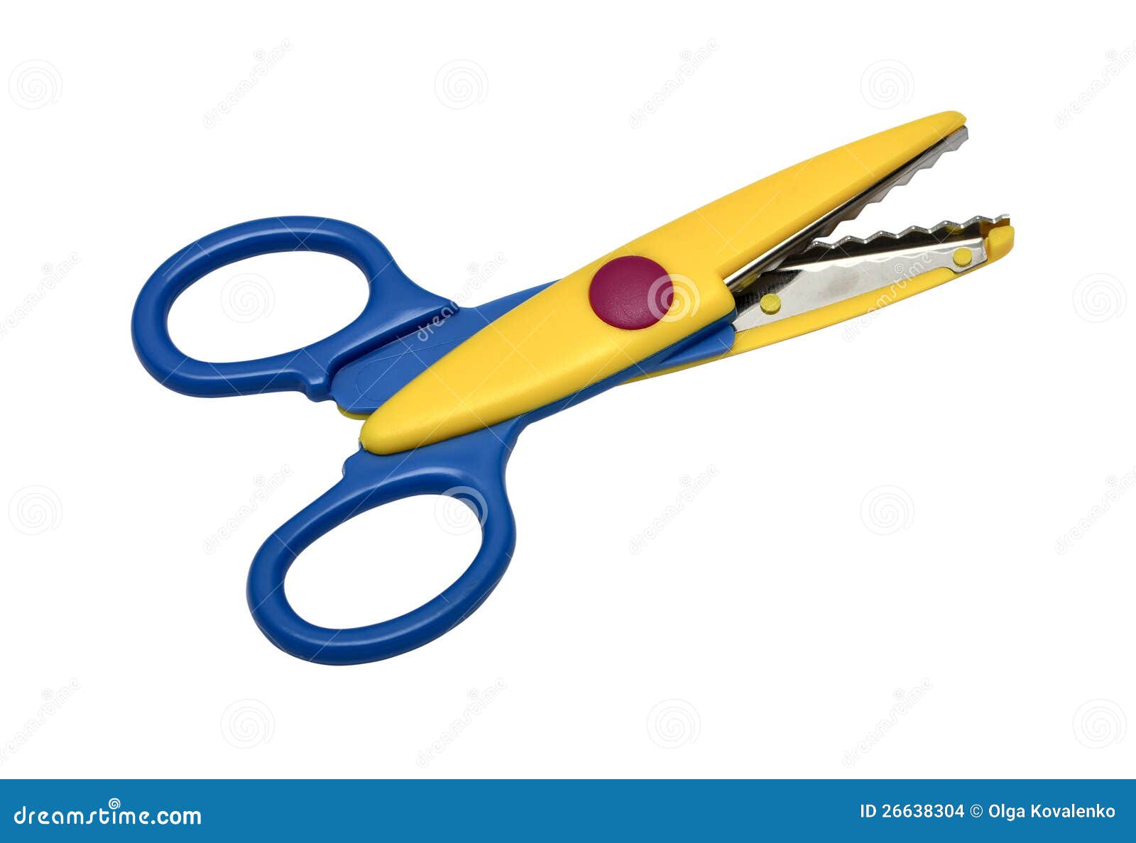 Colorful zigzag scissors stock photo. Image of classroom - 26638304