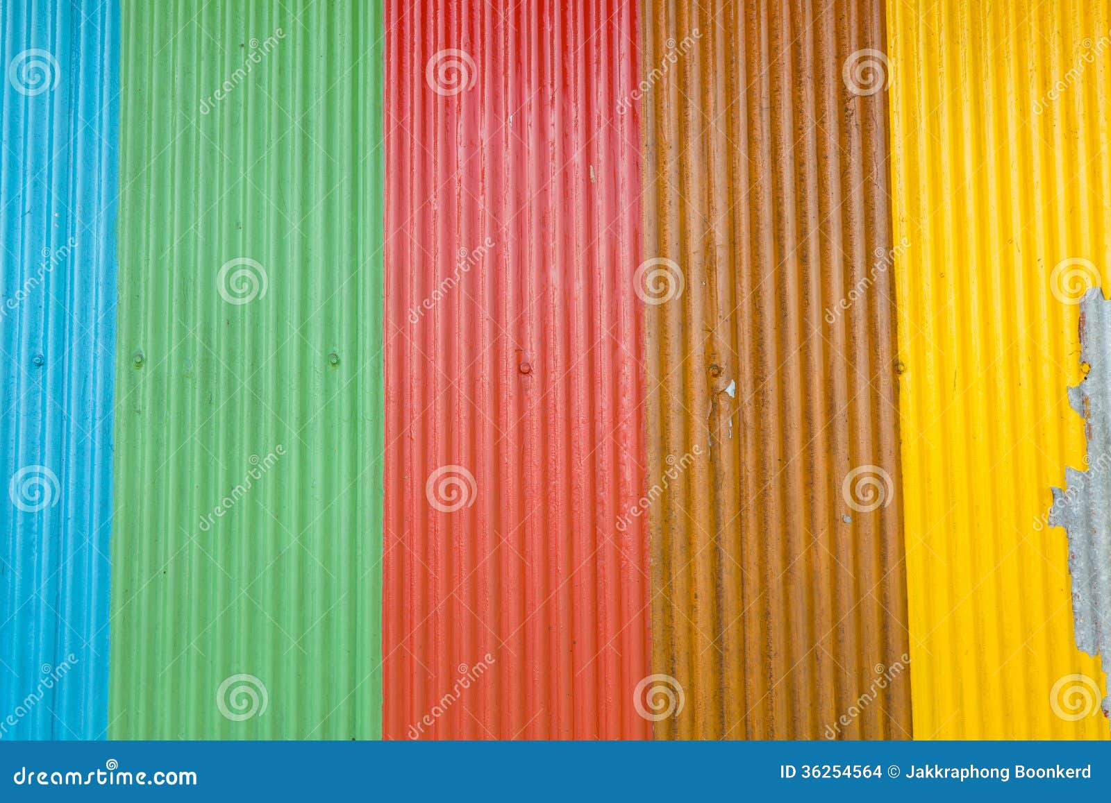 Colorful Zinc stock photo. Image of aluminum, structure 36254564
