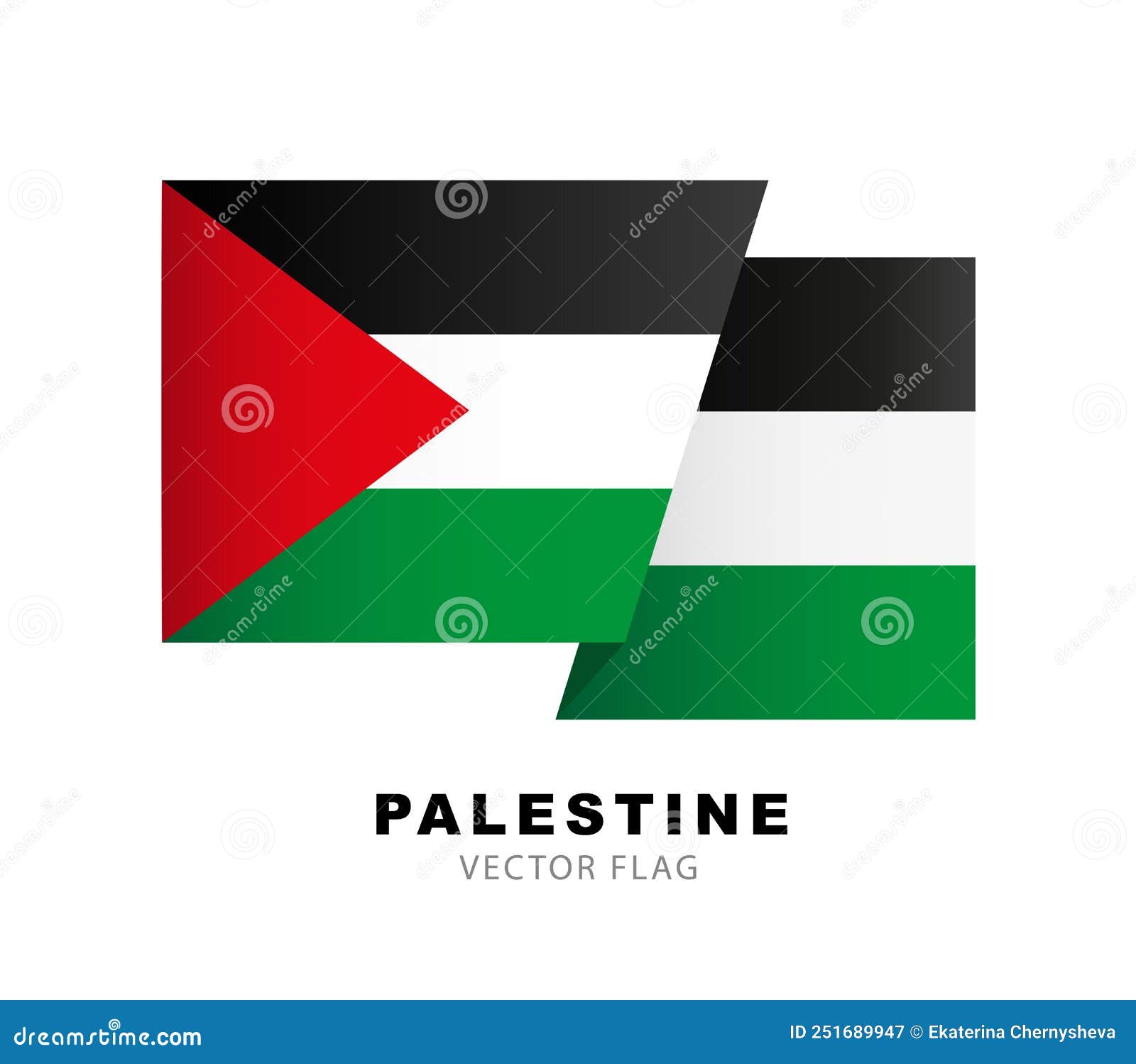 Colorido Logo De La Bandera Palestina. Bandera De Palestina. Ilustración  Vectorial Aislada En Fondo Blanco Ilustración del Vector - Ilustración de  libertad, muestra: 251689947