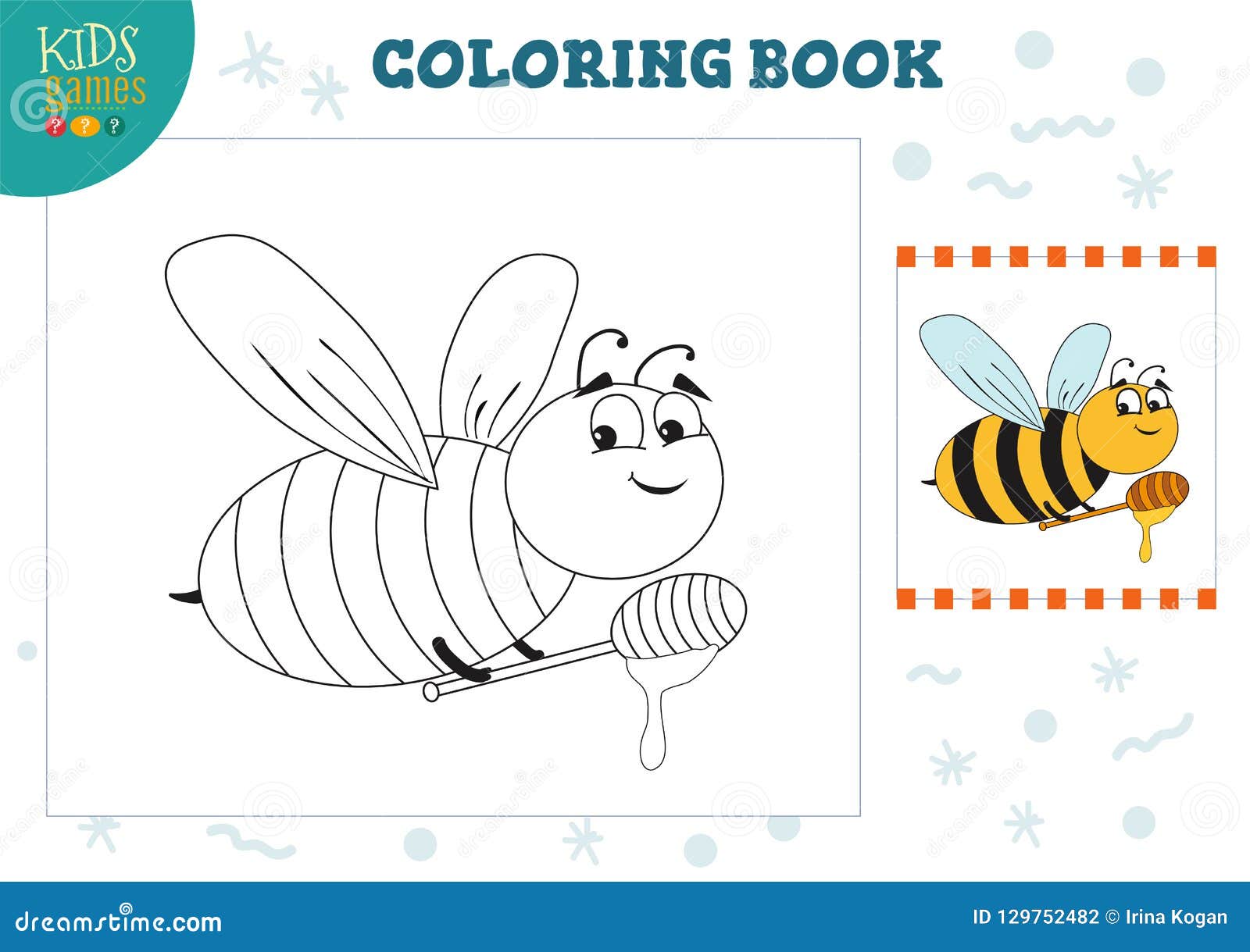 Download Coloring Book, Blank Page Vector Illustration. Preschool ...