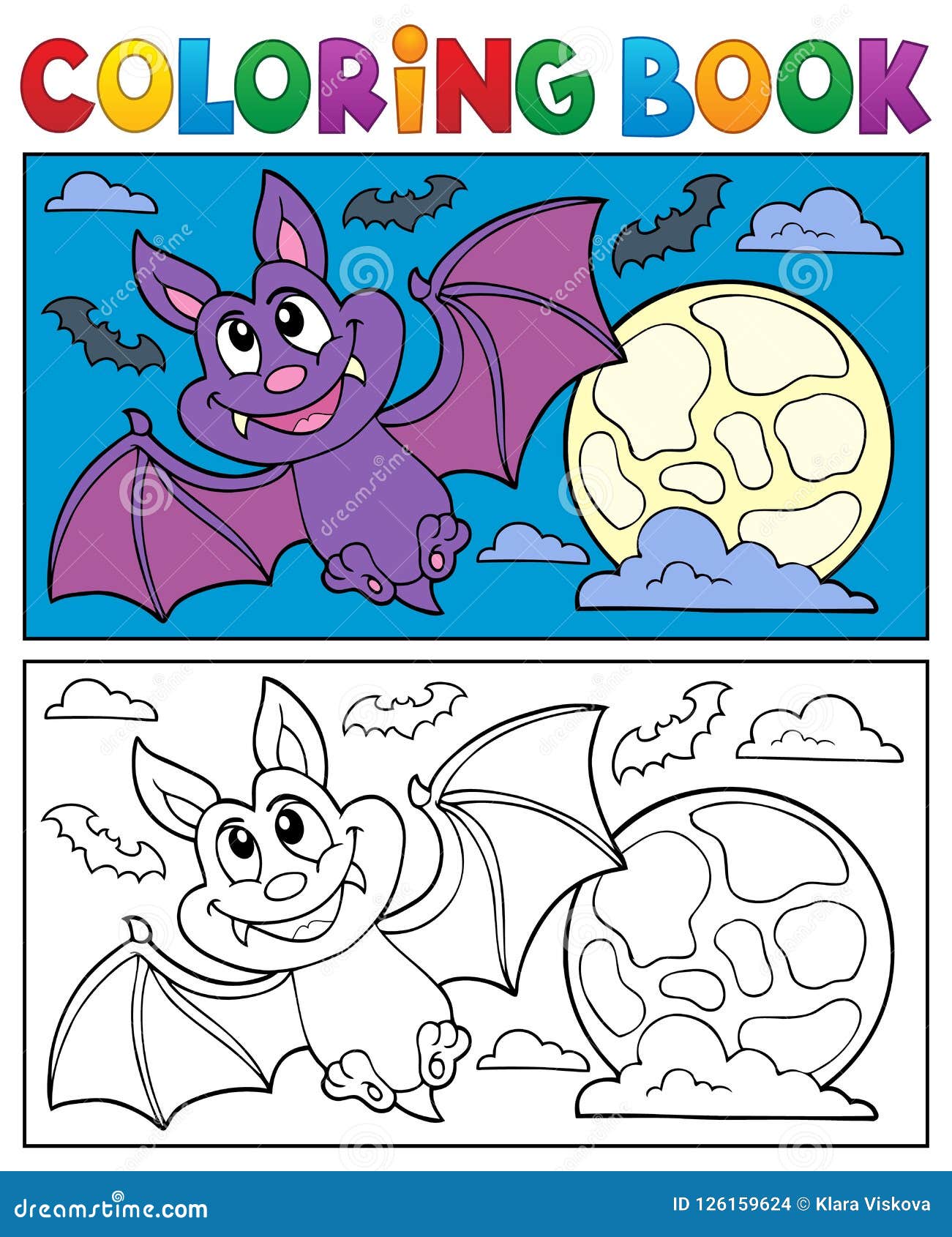 innocent bats coloring page