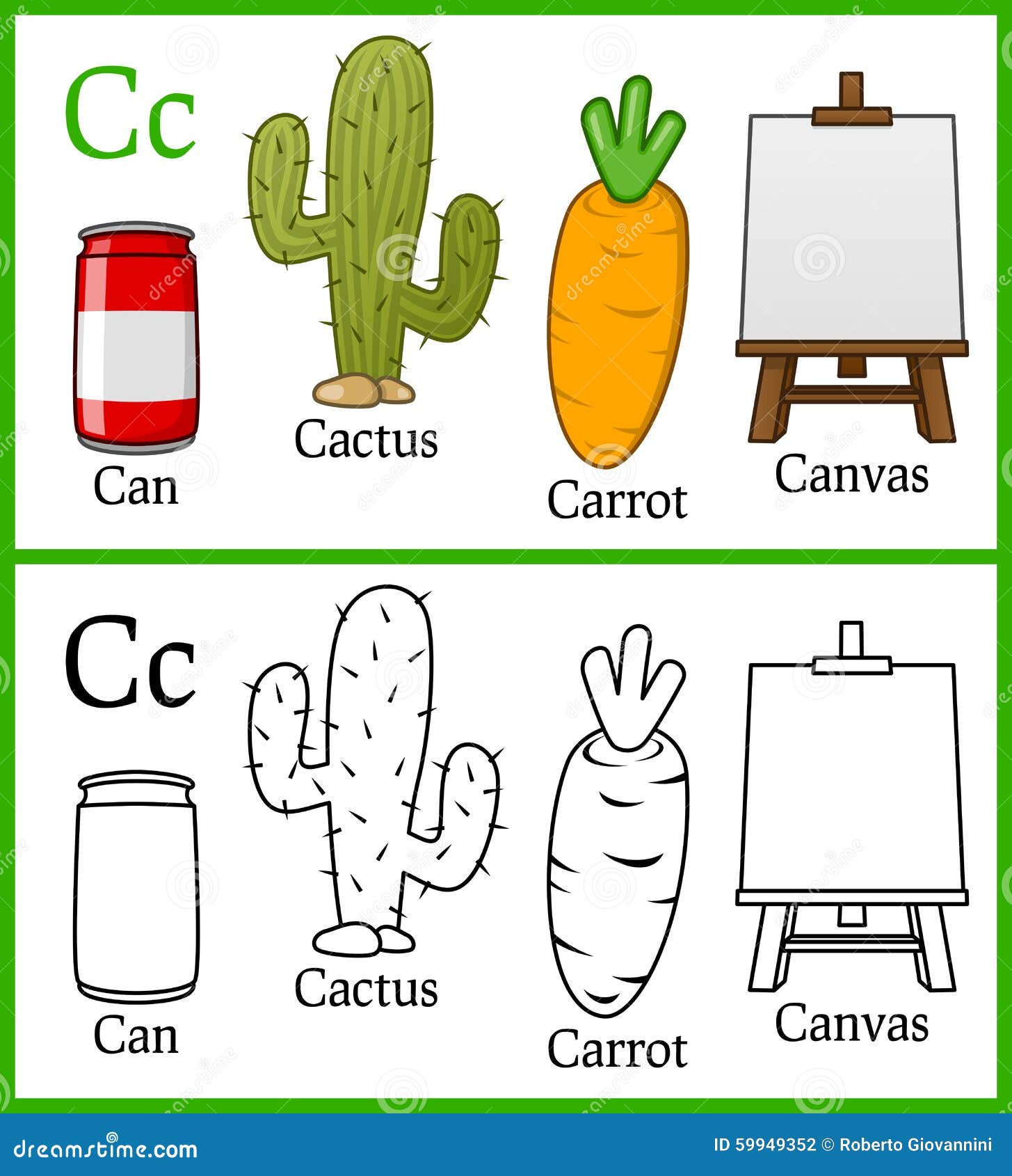 Alphabet coloring page vector illustration cartoondealer 19204928
