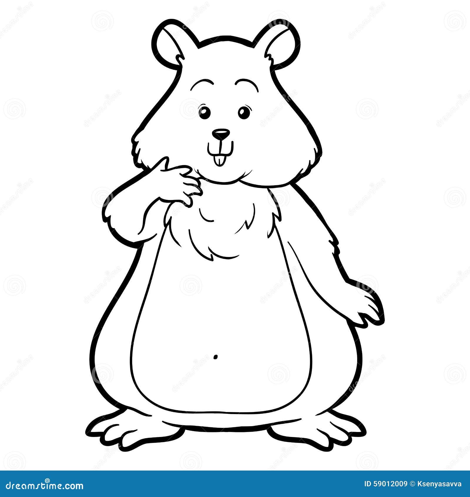 Download Coloring Book For Children: Hamster (animal) Stock Vector - Illustration of book, children: 59012009