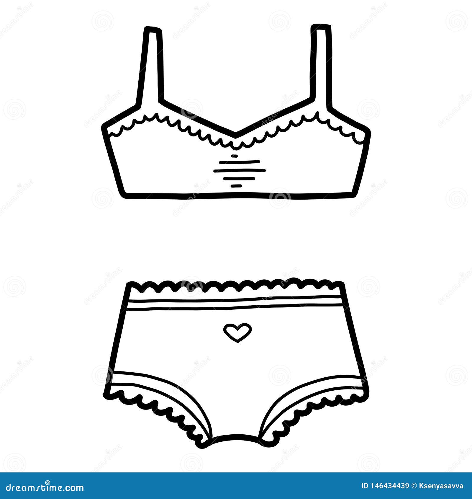 Download Coloring book, Underwear stock vector. Illustration of coloration - 146434439