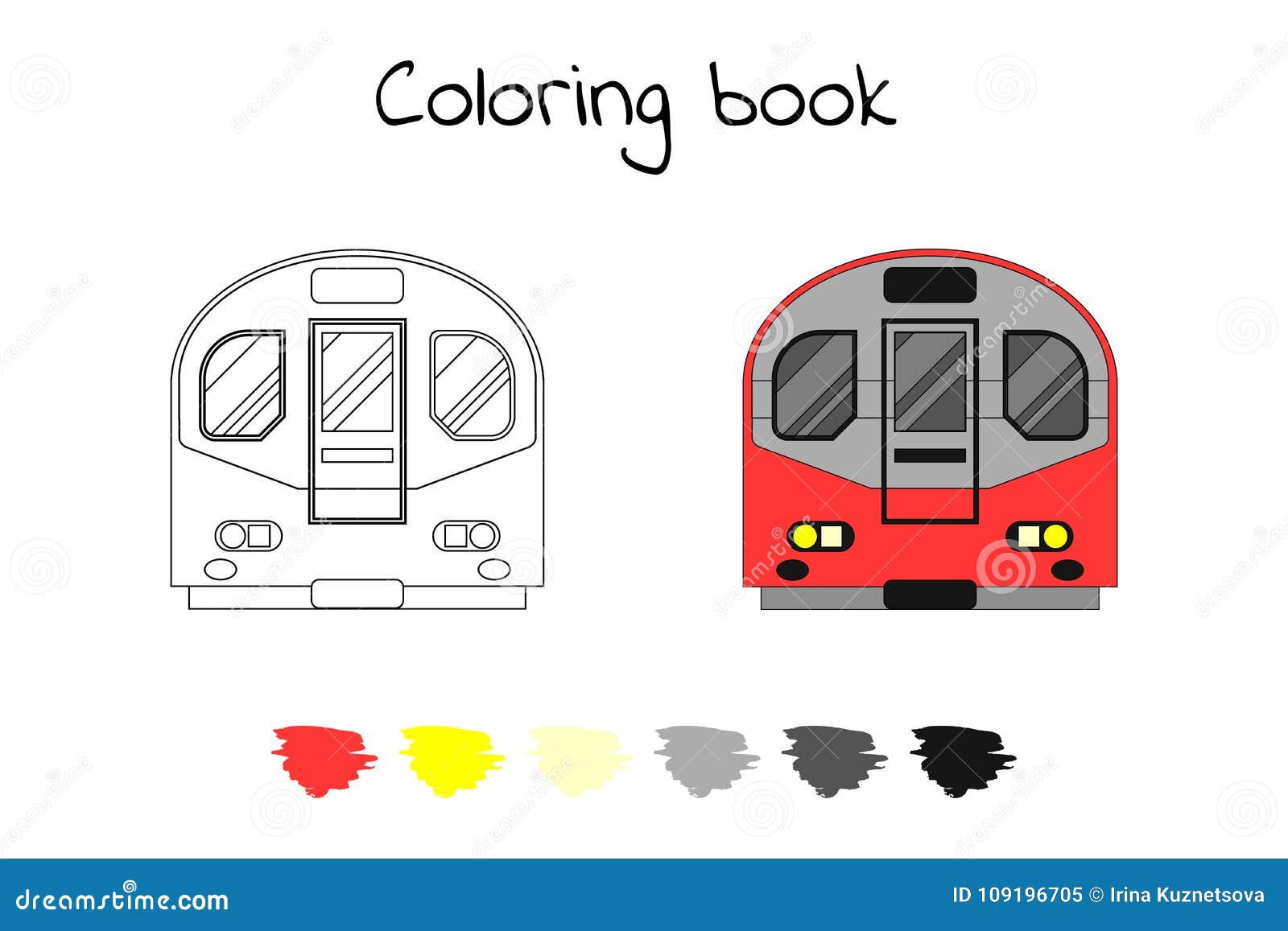 London Underground Colouring Page