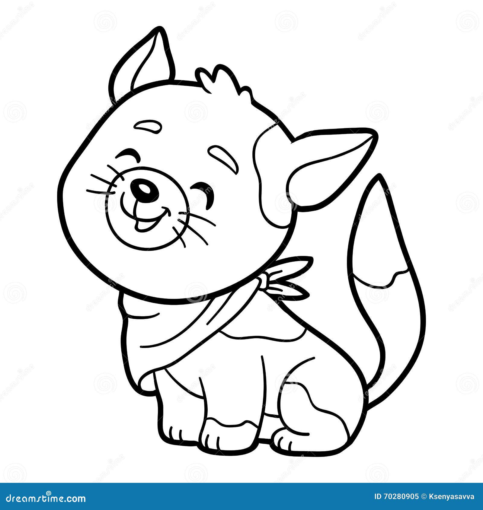 Download Coloring Book, Coloring Page (cat) Stock Vector ...