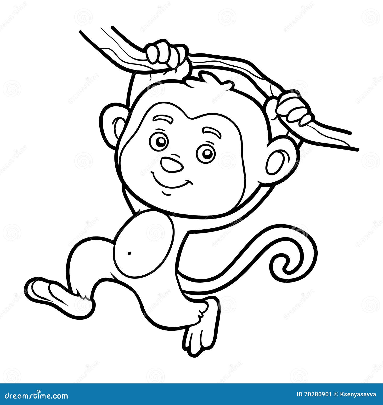 fun monkey cartoon character book