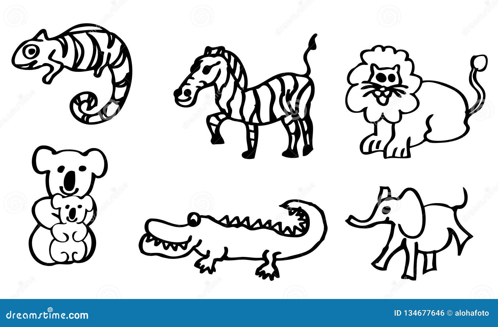 Coloring Book - Drawings about Wild Animals for Children with a Lion and a Crocodile Also Available As a Vector Drawing Stock Vector - Illustration of beginners, counting: 134677646 Coloring Book - Drawings about Wild Animals for Children with a Lion and a Crocodile Also Available As a Vector Drawing Stock Vector - Illustration of beginners, counting: 134677646