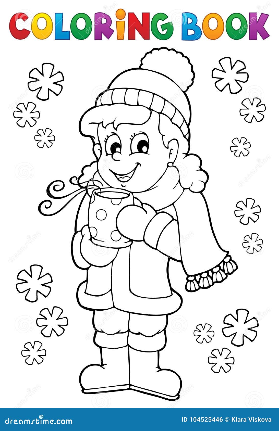 Winter Clothes Coloring Page