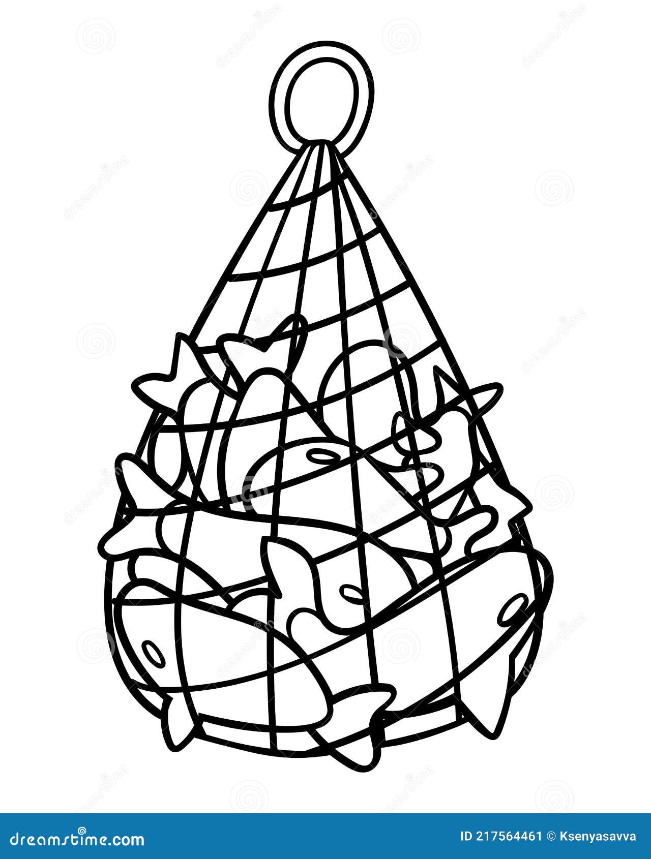 Coloring Book for Kids, Fishnet Stock Vector - Illustration of nature ...