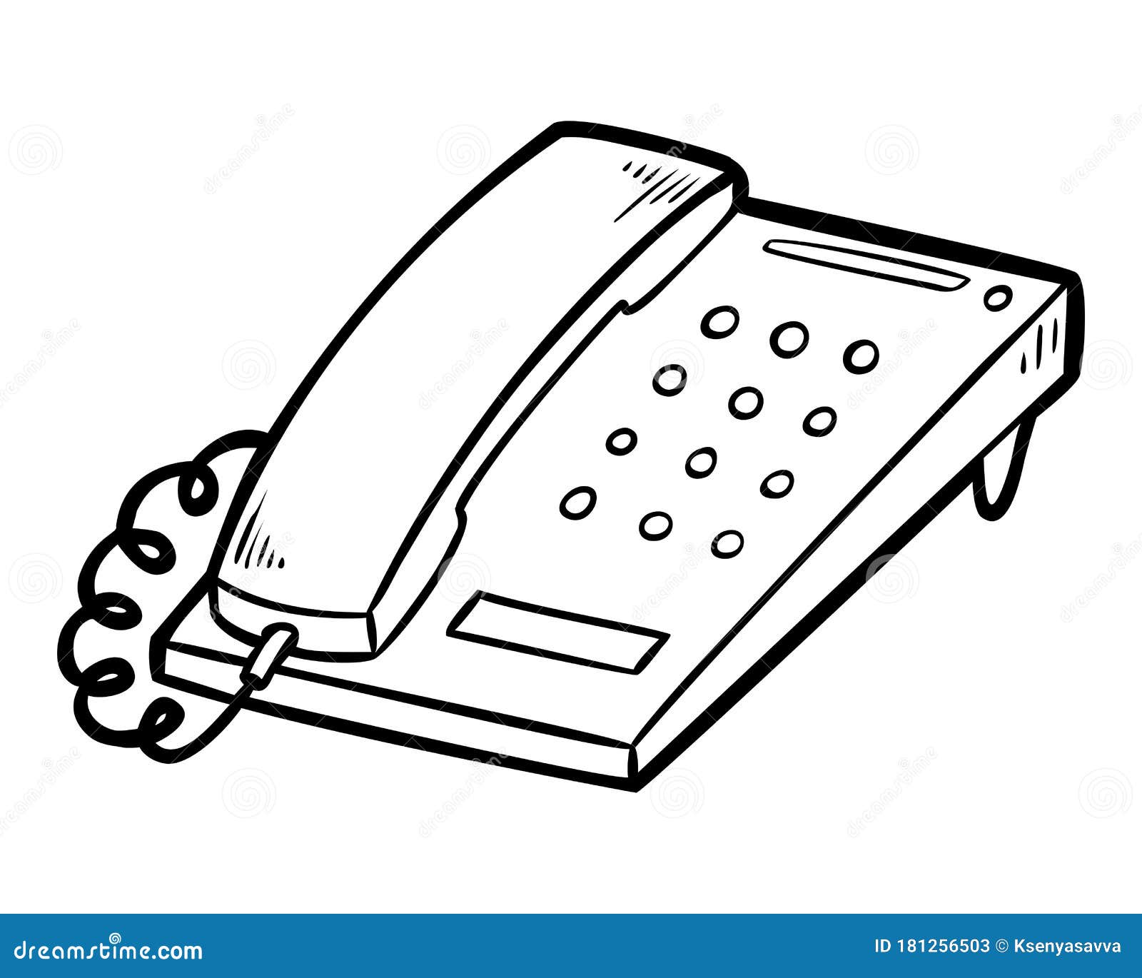 Telephone Coloring Page Printable