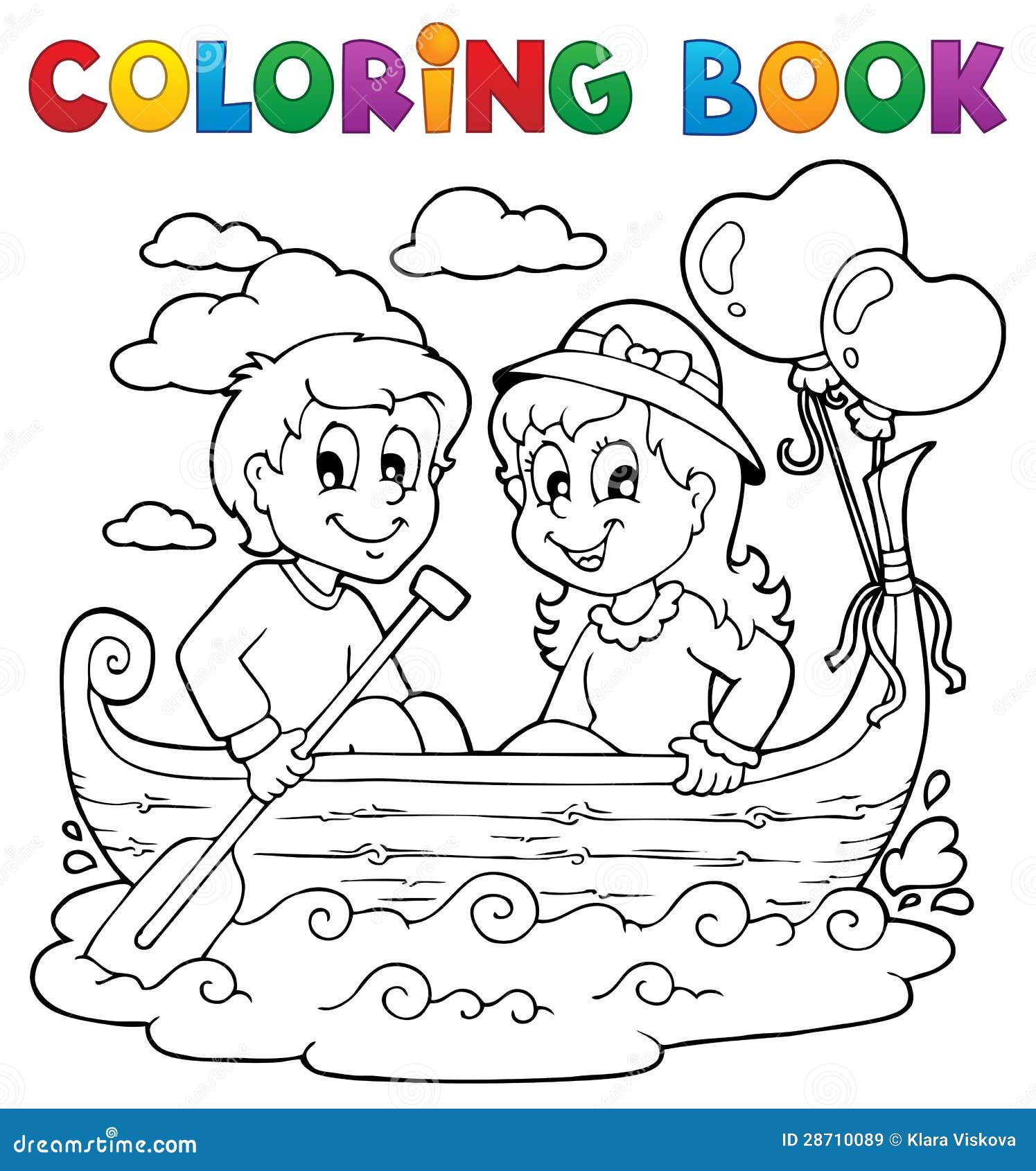 Download Coloring Book Love Theme Image 1 Stock Vector Illustration Of Paint Celebration 28710089