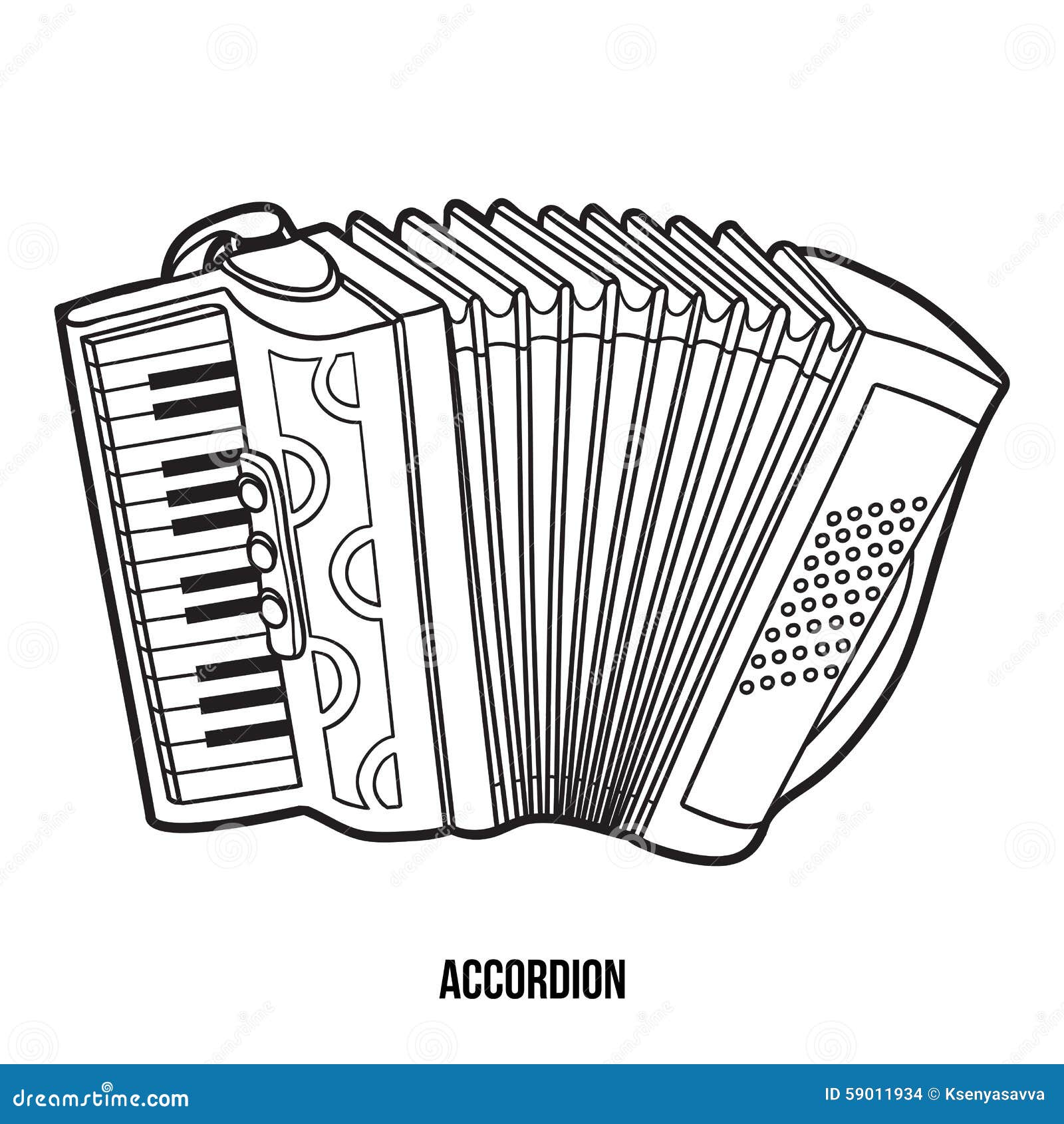 accordion coloring pages - photo #7