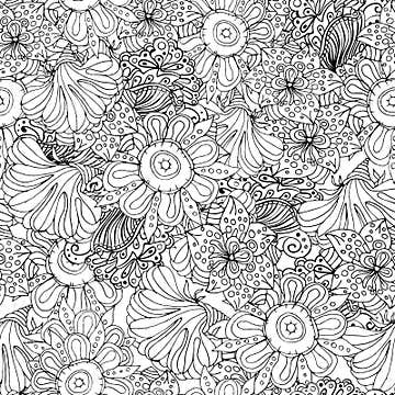 Coloring Book Page Design with Pattern. Mandala Ethnic Ornament ...