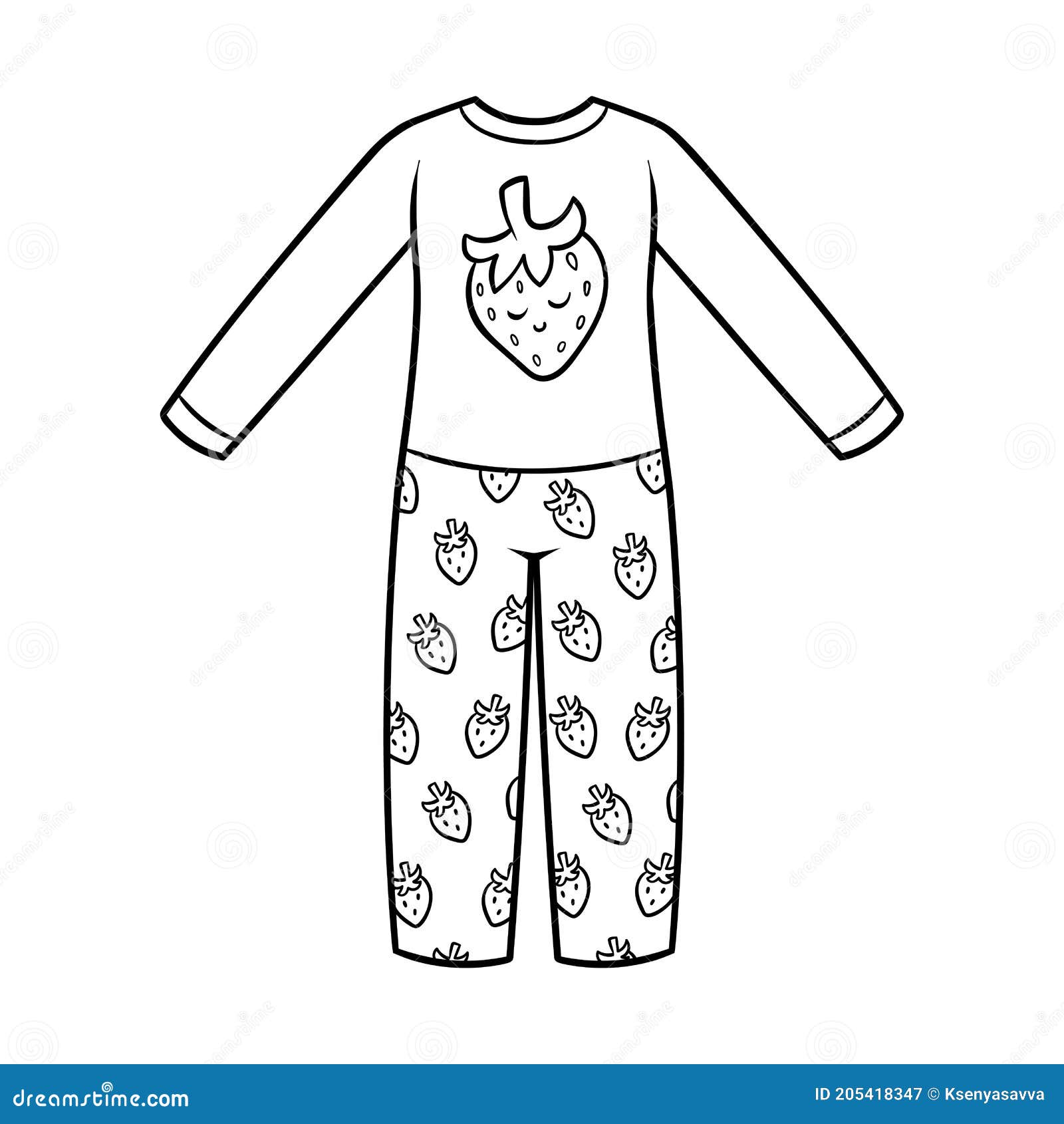 Kids In Pajamas Clipart Black And White