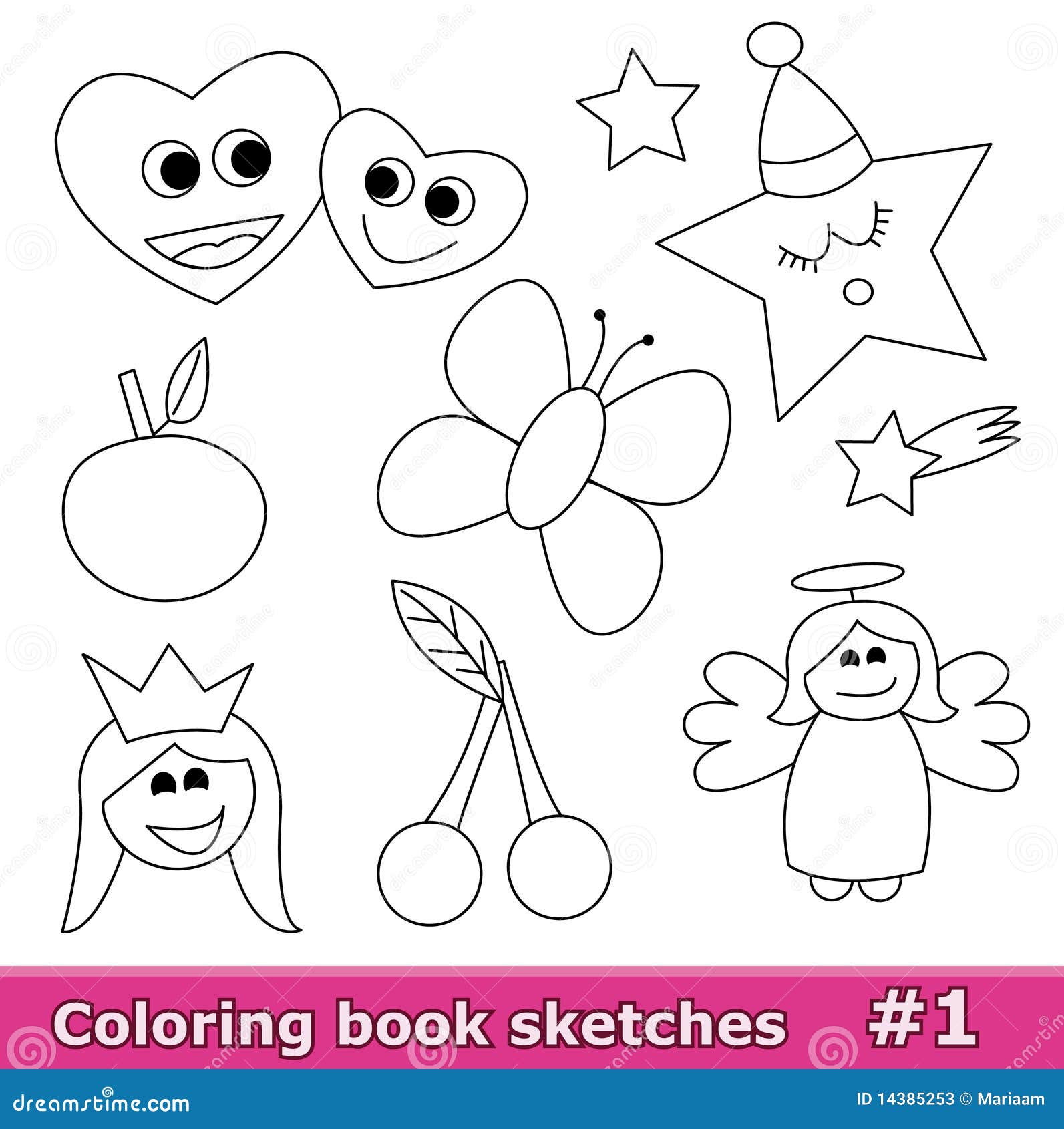 coloring book sketches, part 1