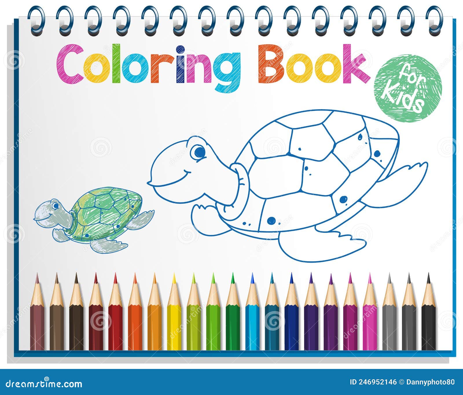 Coloring Book Worksheet for Kids Stock Vector - Illustration of paint