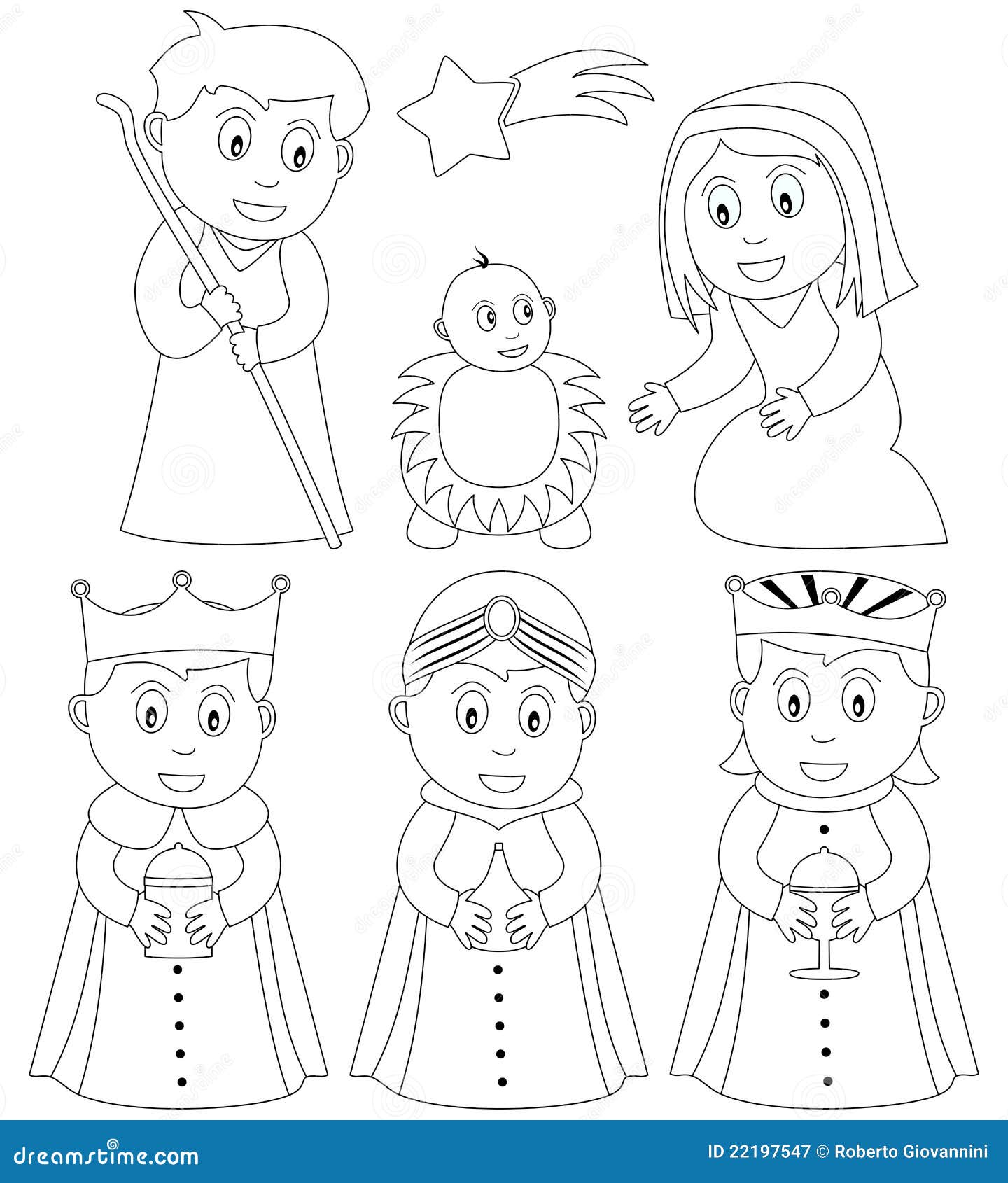 Coloring Christmas Nativity