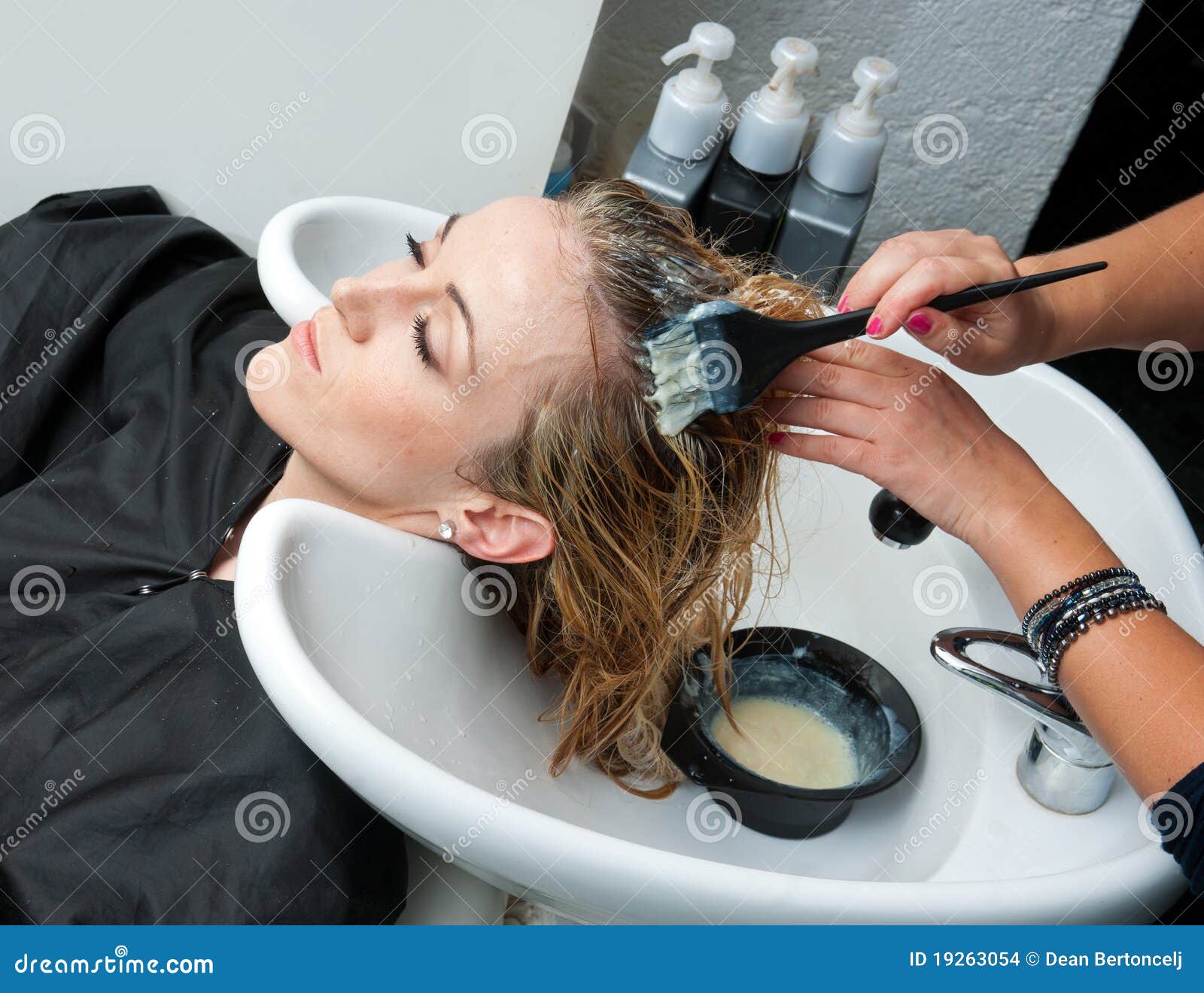 Coloring hair stock photo. Image of beauty, professional - 19263054