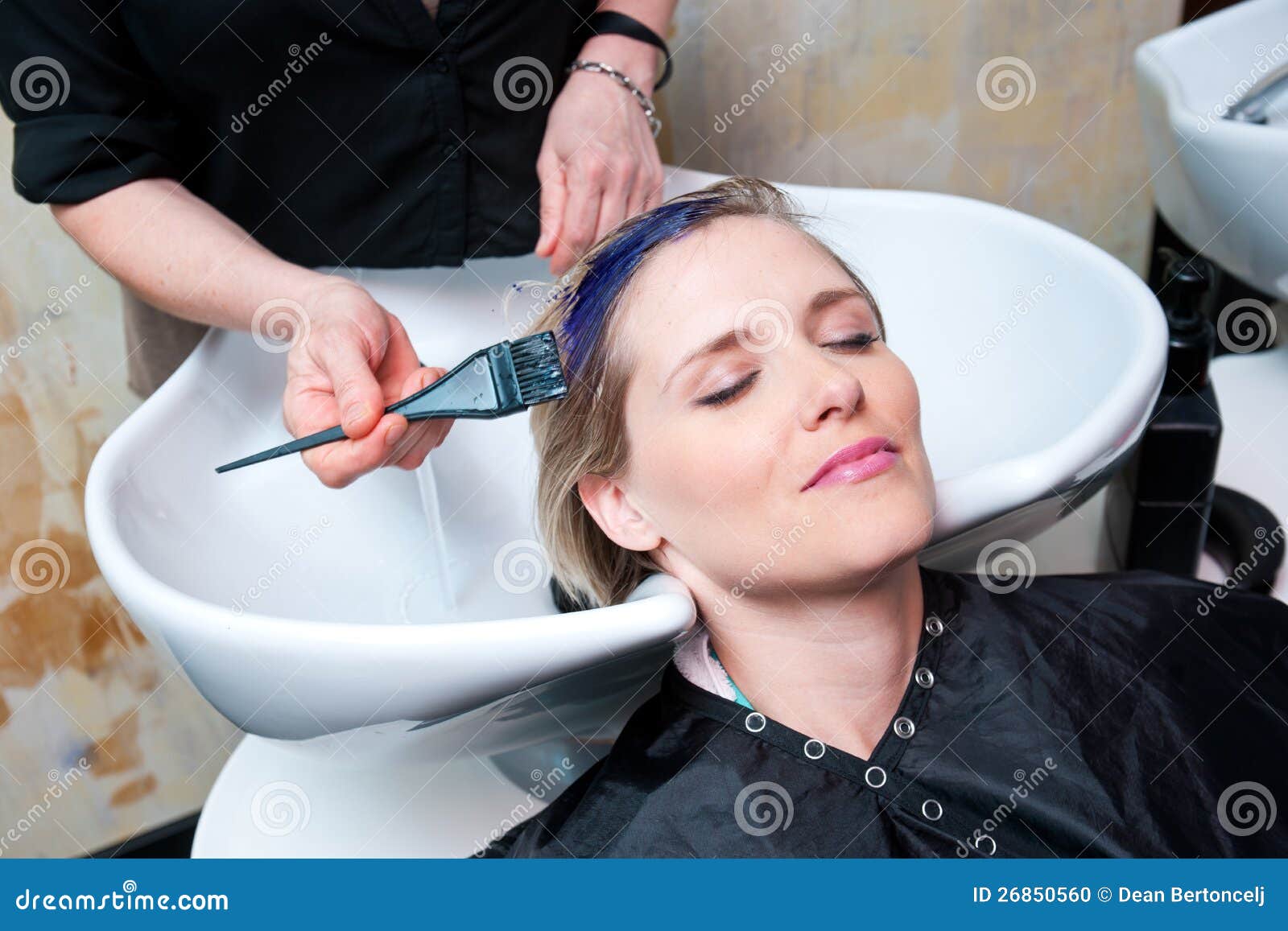 Coloring hair stock photo. Image of expression, hair - 26850560
