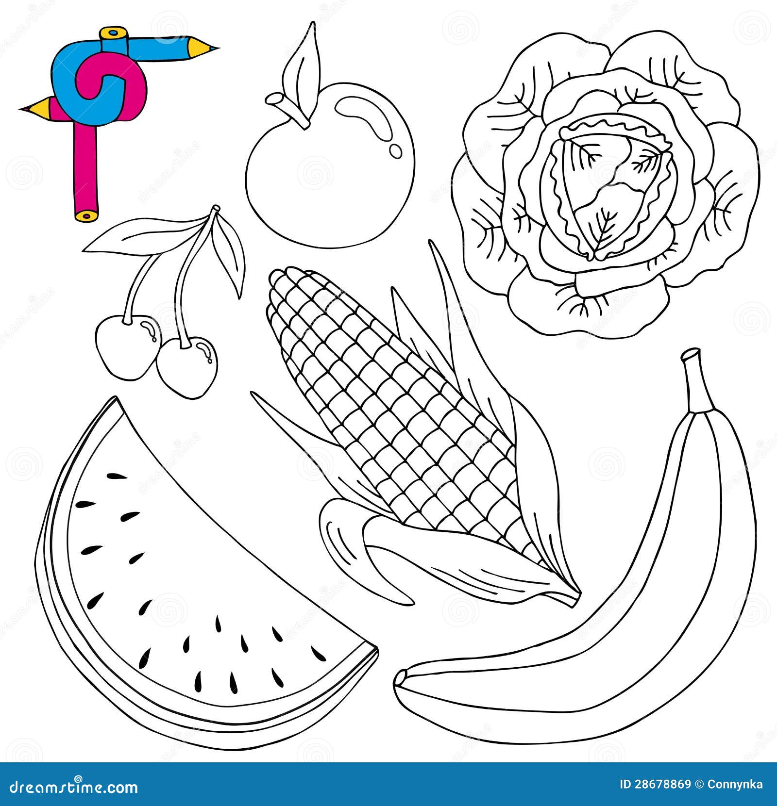 Coloring Image Fresh Collection Stock Vector - Image: 28678869