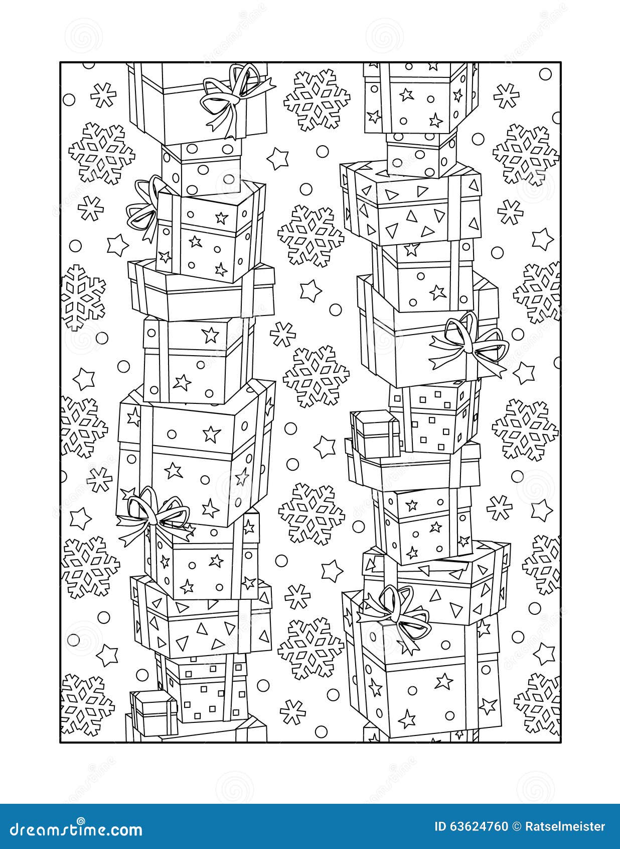 Download Coloring Page For Adults, Or Black And White Ornamental Background Stock Vector - Illustration ...