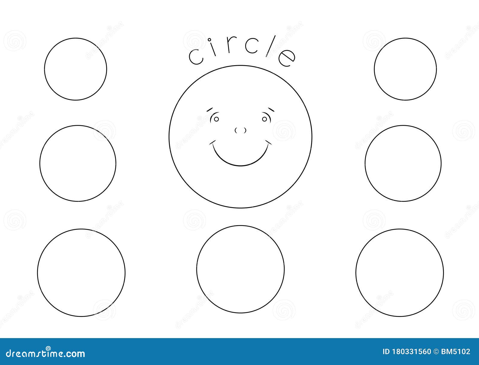 Circle Shape Coloring Page for Kids, Outline Drawing Stock Illustration - Illustration of line, circle: 180331560 Circle Shape Coloring Page for Kids, Outline Drawing Stock Illustration - Illustration of line, circle: 180331560