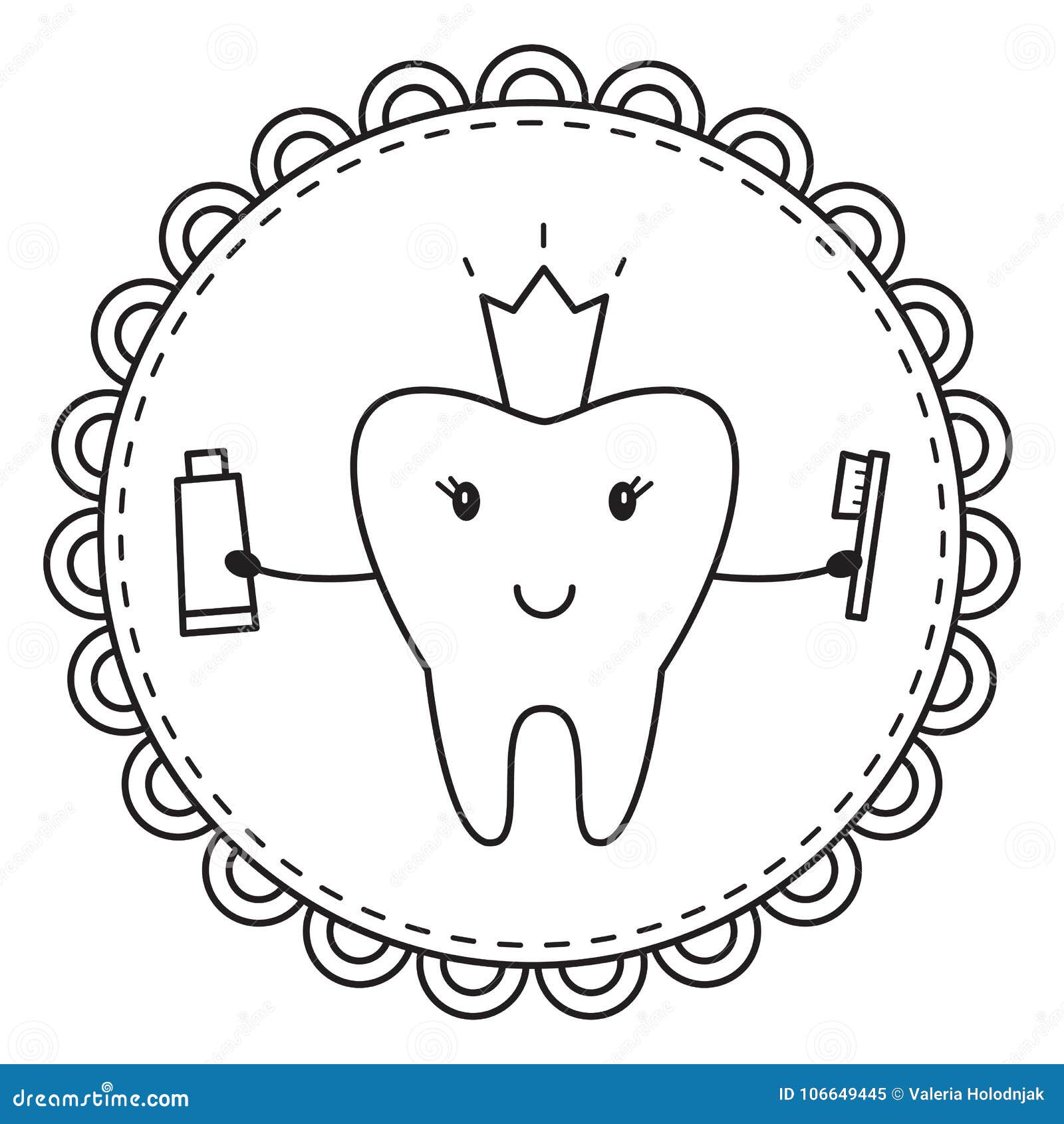 Tooth Coloring Page Printable Tooth Coloring Page Printable