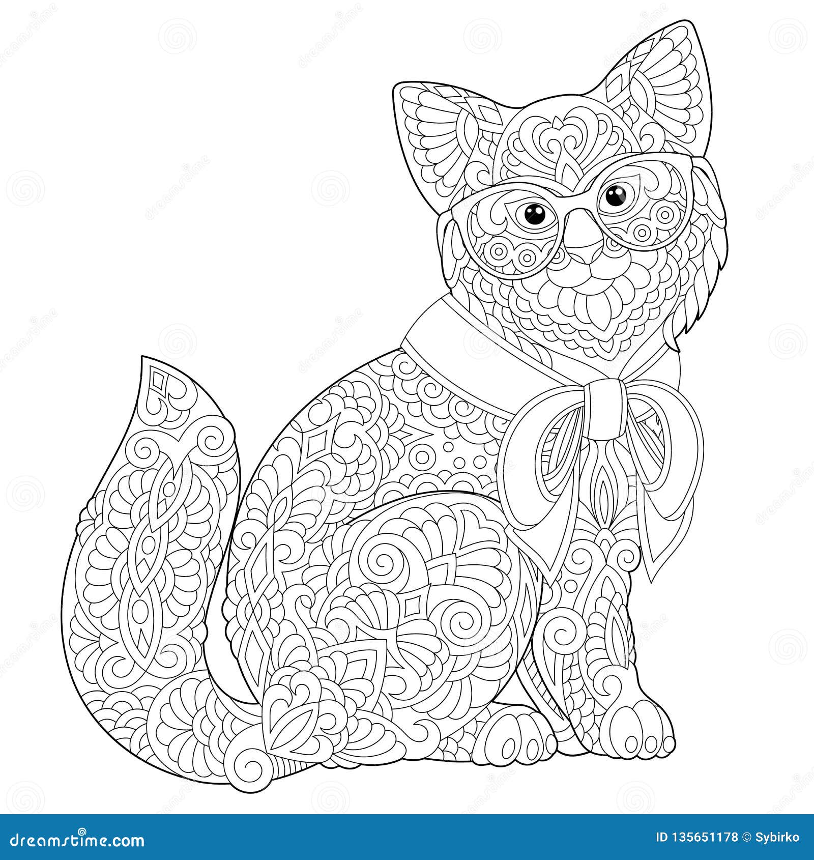 48  Colouring Page Of Cat  HD