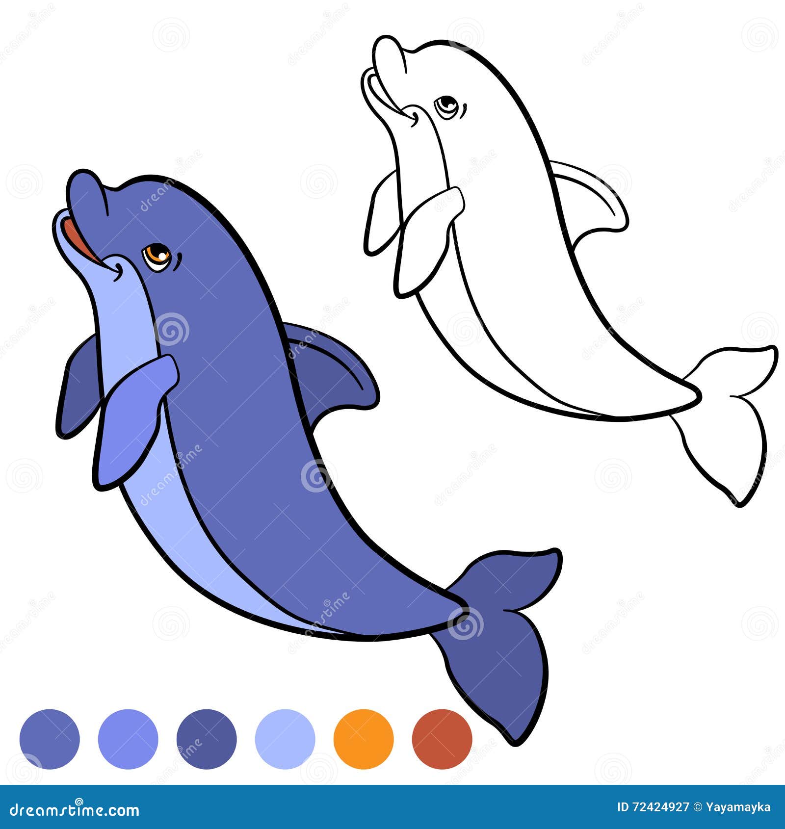 Dolphin colouring page | Activities | Kidspot