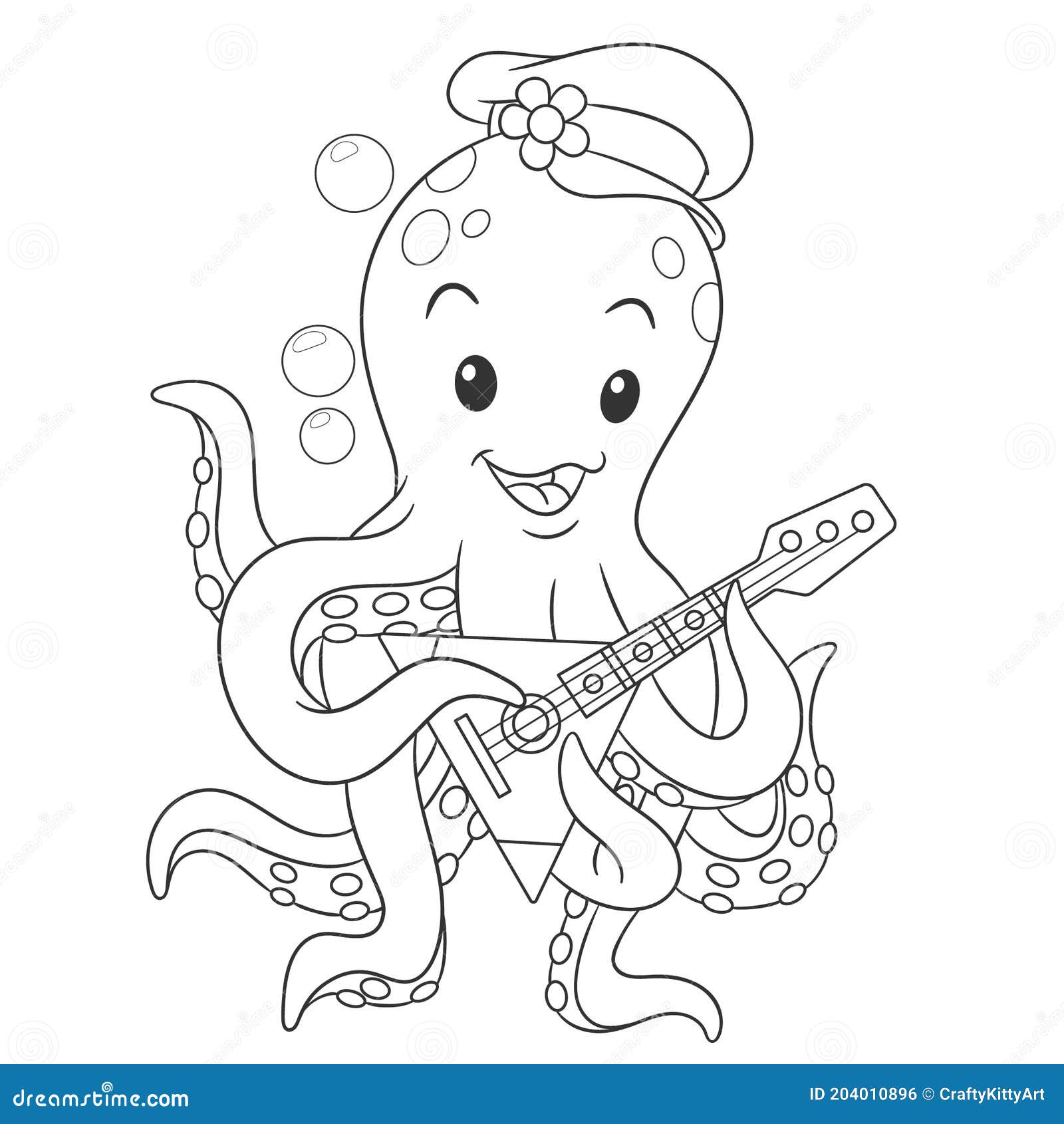 Octopus Kids Colouring Stock Illustrations – 20 Octopus Kids ...