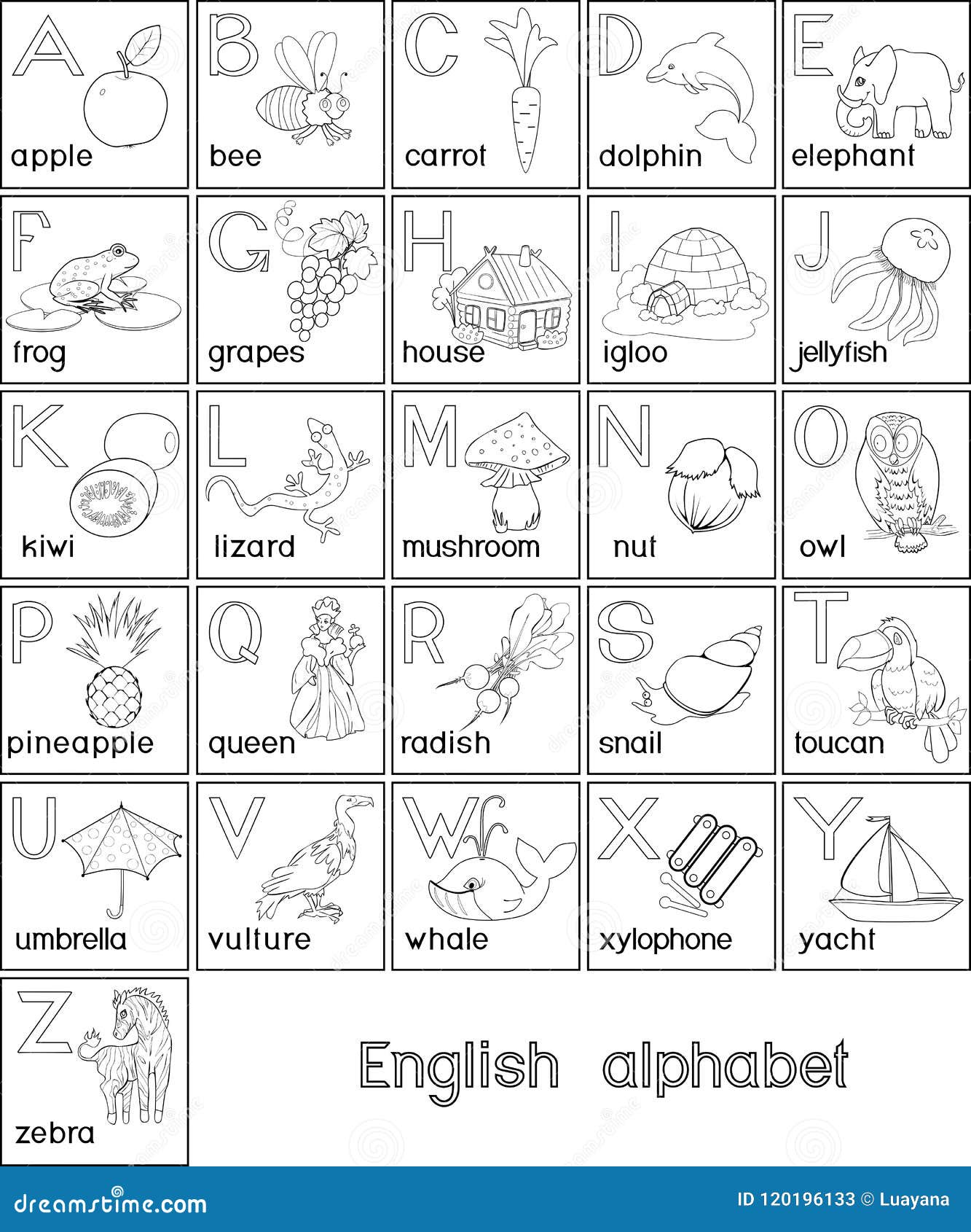 Imagenes Del Alfabeto En Ingles Para Colorear | Images and Photos finder