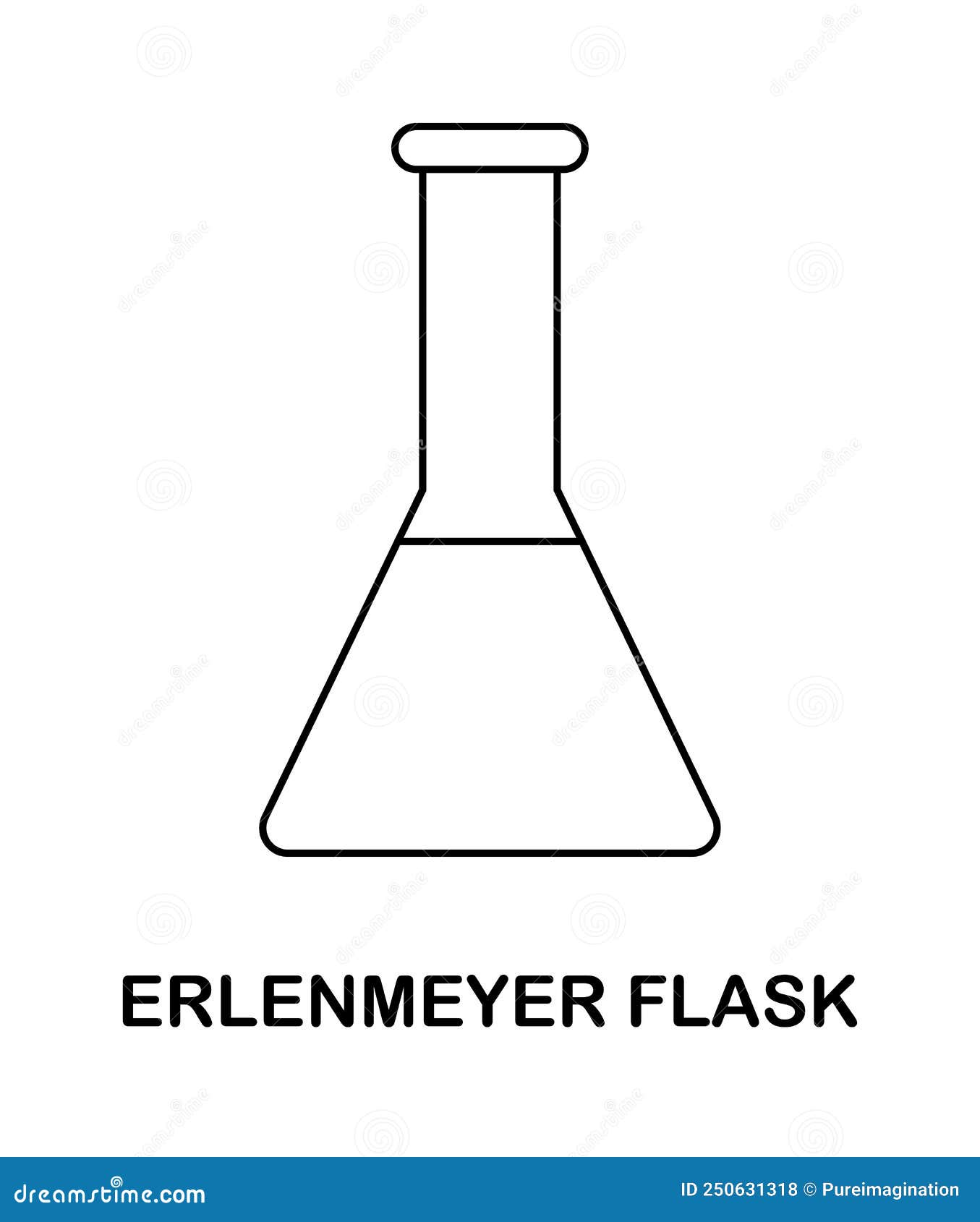 Coloring Page With Erlenmeyer Flask For Kids Stock Vector coloring-page-with-erlenmeyer-flask-for-kids-stock-vector