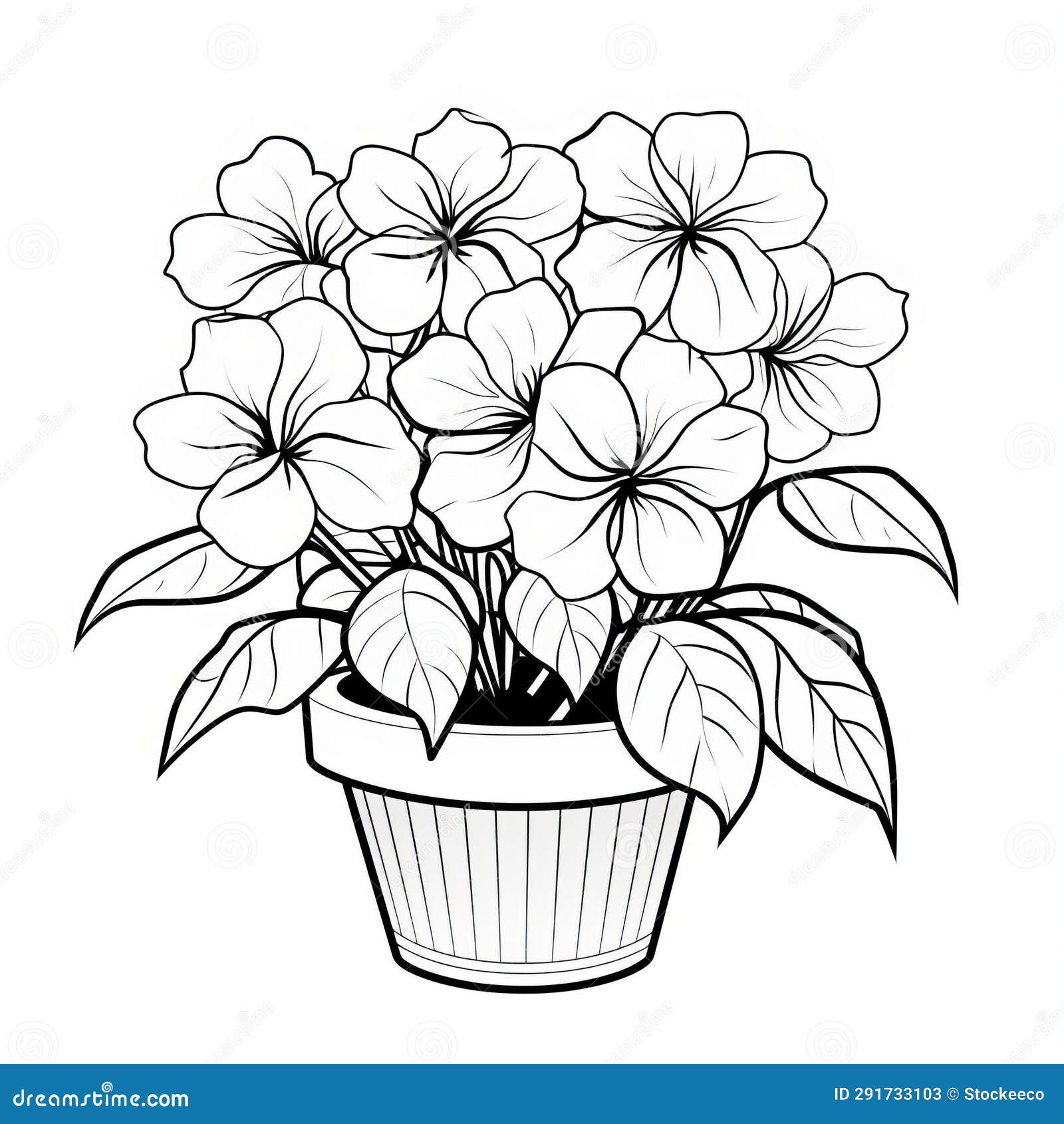 Luminous Sfumato: High Resolution Coloring Pages of Two Flowers in a ...