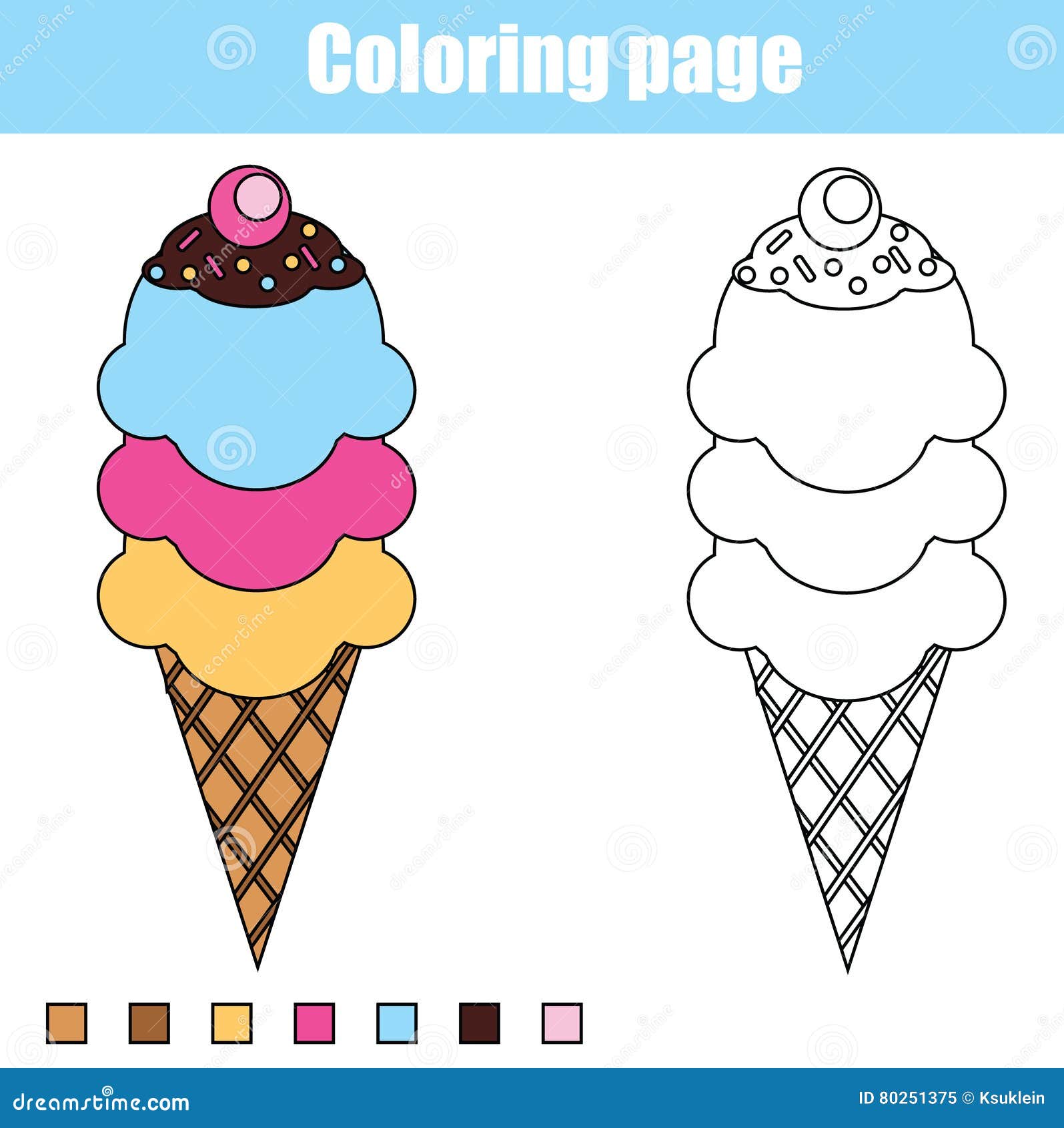 ice cream coloring pages games kids - photo #36