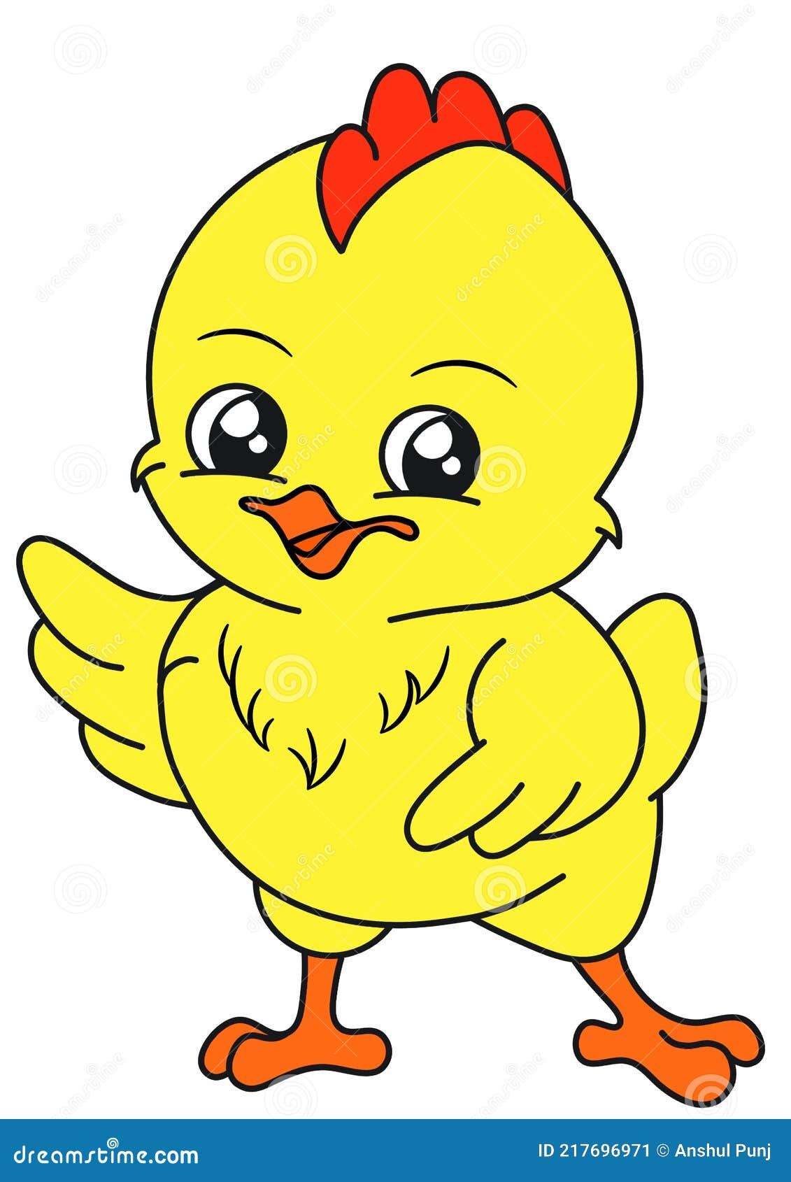 Coloring Page Illustration with Cute Cartoon Chicken Baby. Chick. Farm  Animals. Printable. Hand-drawn Image. Cartoon Drawing Stock Illustration -  Illustration of face, line: 217696971